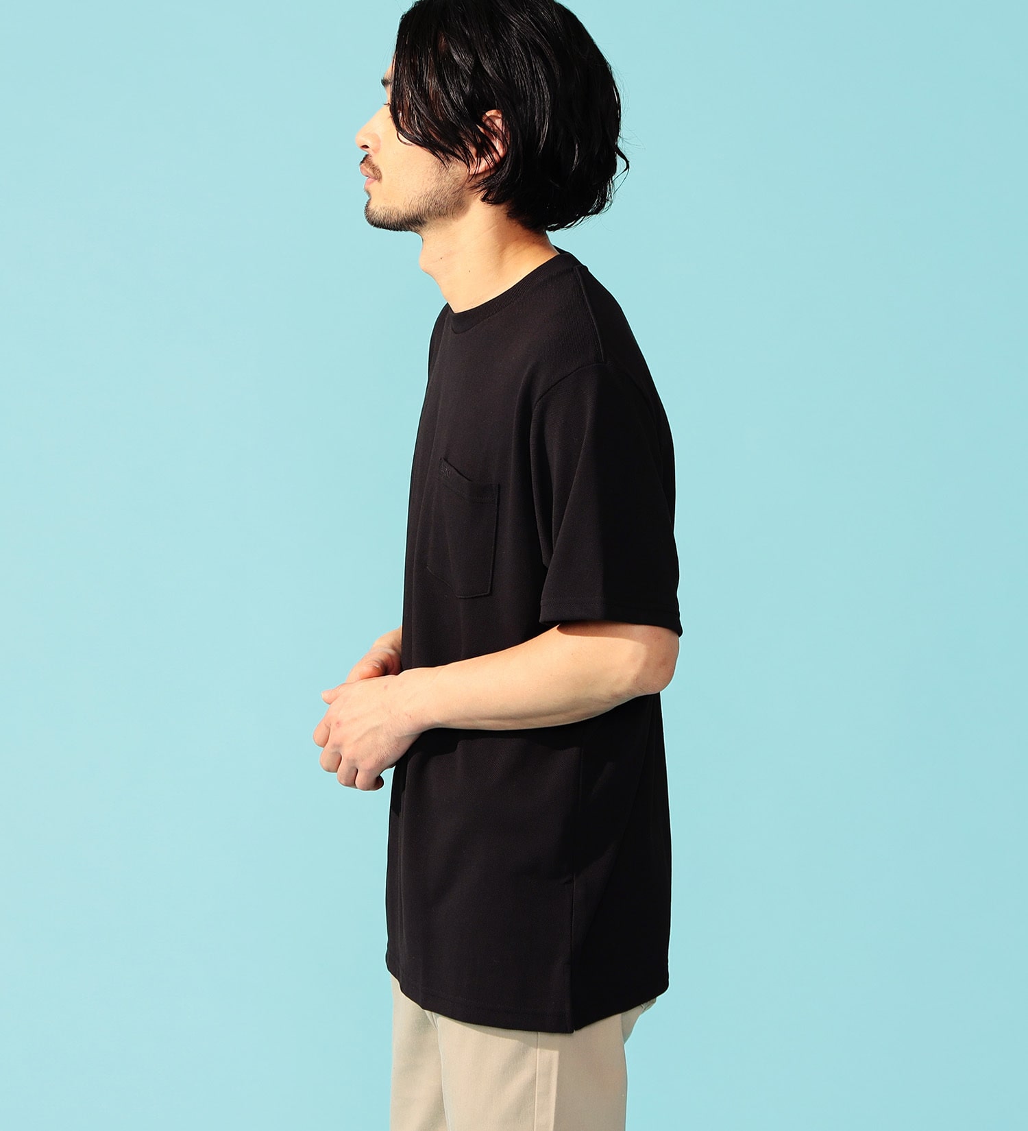 EDWIN(エドウイン)のCOOL FLEX 鹿の子Tシャツ 半袖|トップス/Tシャツ/カットソー/メンズ|ブラック
