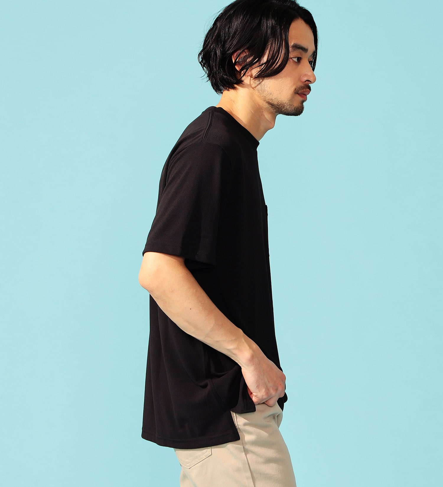 EDWIN(エドウイン)のCOOL FLEX 鹿の子Tシャツ 半袖|トップス/Tシャツ/カットソー/メンズ|ブラック