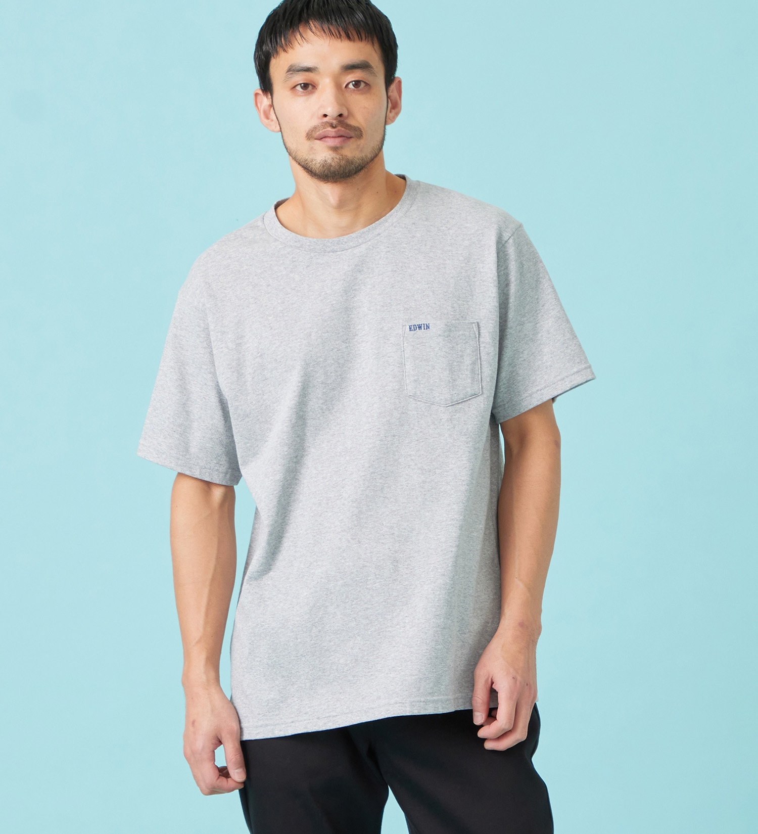 EDWIN(エドウイン)のCOOL Tシャツ 半袖 接触冷感|トップス/Tシャツ/カットソー/メンズ|グレー