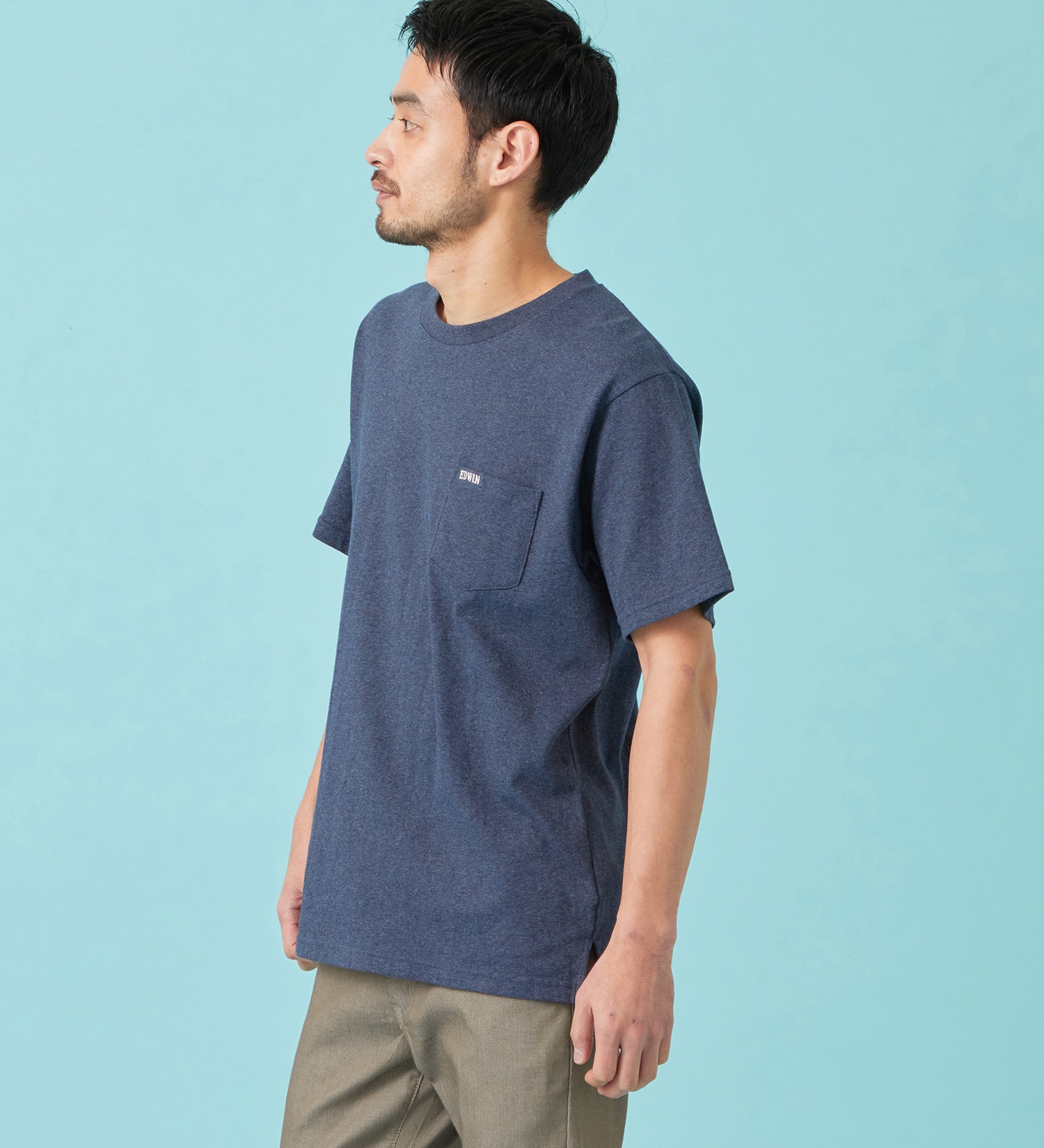 EDWIN(エドウイン)のCOOL Tシャツ 半袖 接触冷感|トップス/Tシャツ/カットソー/メンズ|ネイビー