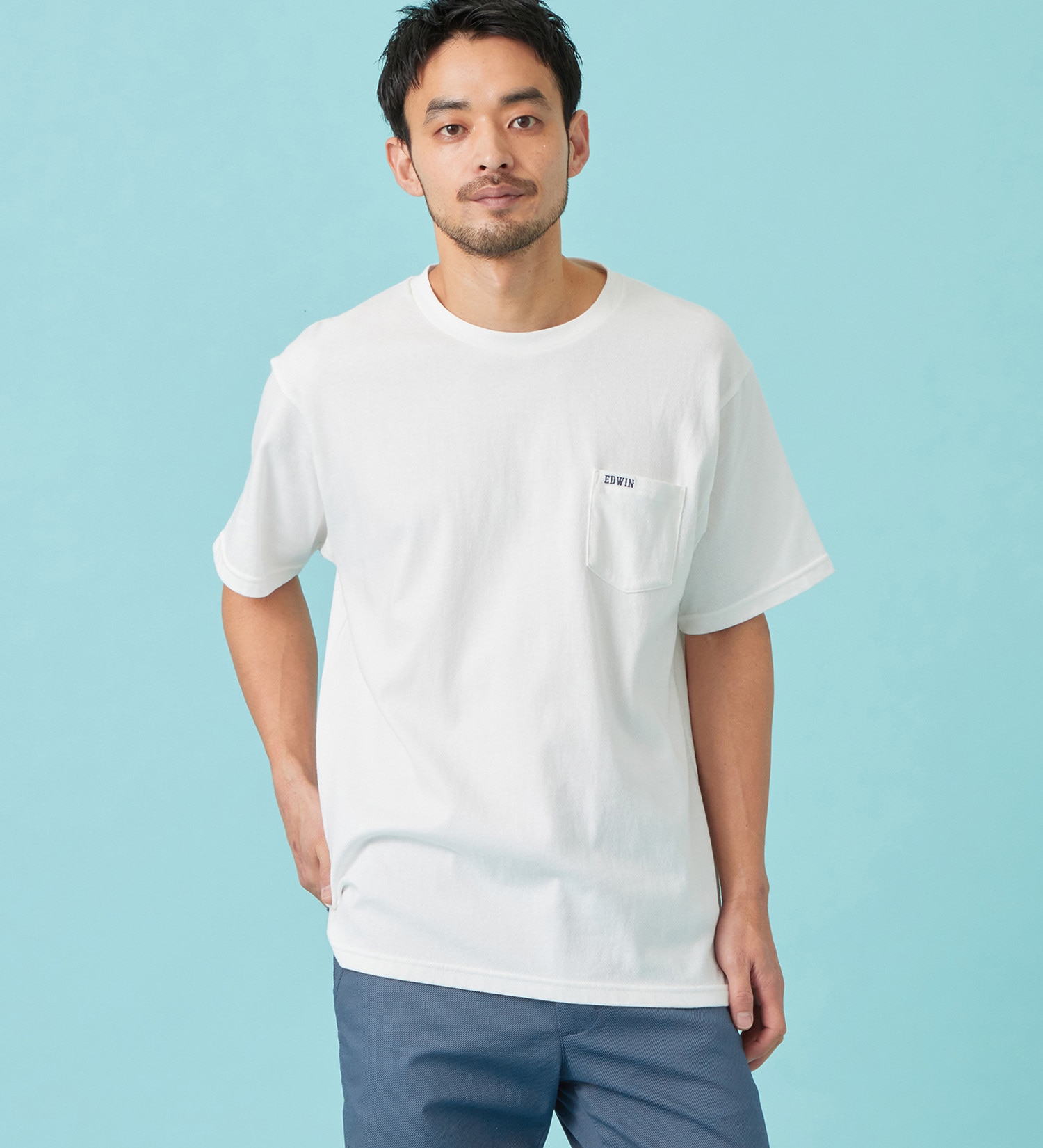 EDWIN(エドウイン)のCOOL Tシャツ 半袖 接触冷感|トップス/Tシャツ/カットソー/メンズ|ホワイト