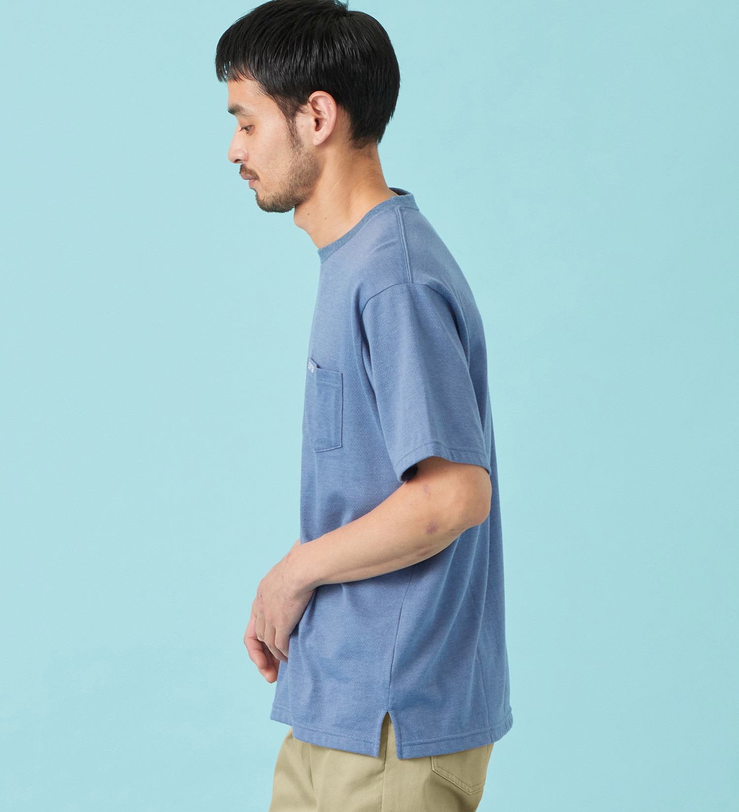 EDWIN(エドウイン)のCOOL Tシャツ 半袖 接触冷感|トップス/Tシャツ/カットソー/メンズ|ブルー