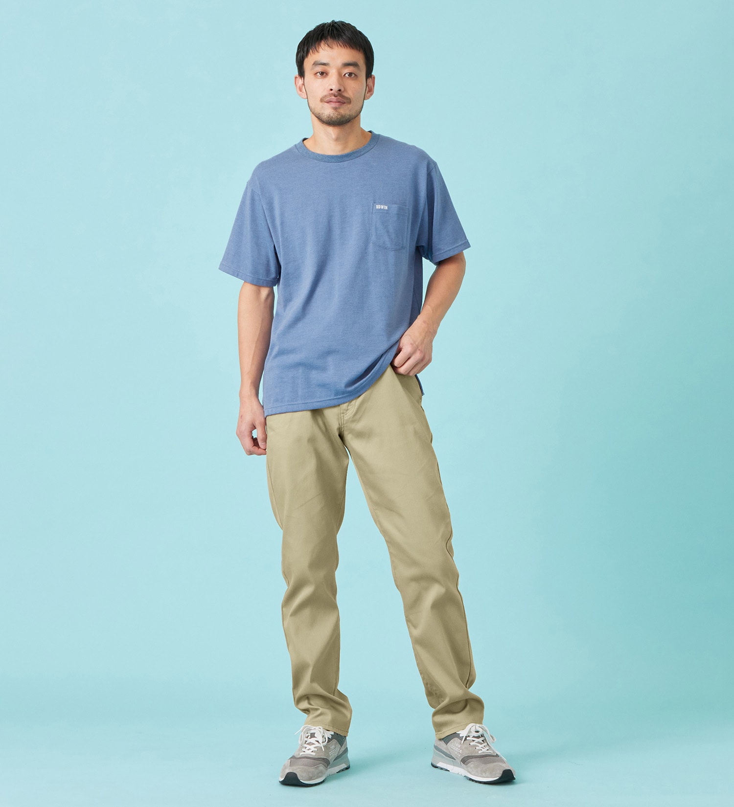 EDWIN(エドウイン)のCOOL Tシャツ 半袖 接触冷感|トップス/Tシャツ/カットソー/メンズ|ブルー