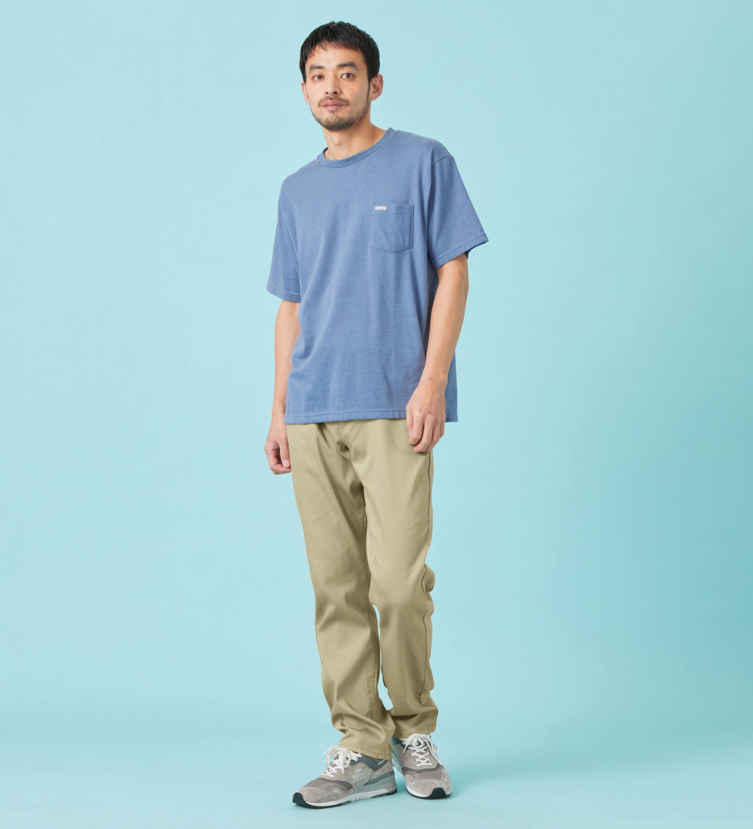 EDWIN(エドウイン)のCOOL Tシャツ 半袖 接触冷感|トップス/Tシャツ/カットソー/メンズ|ブルー