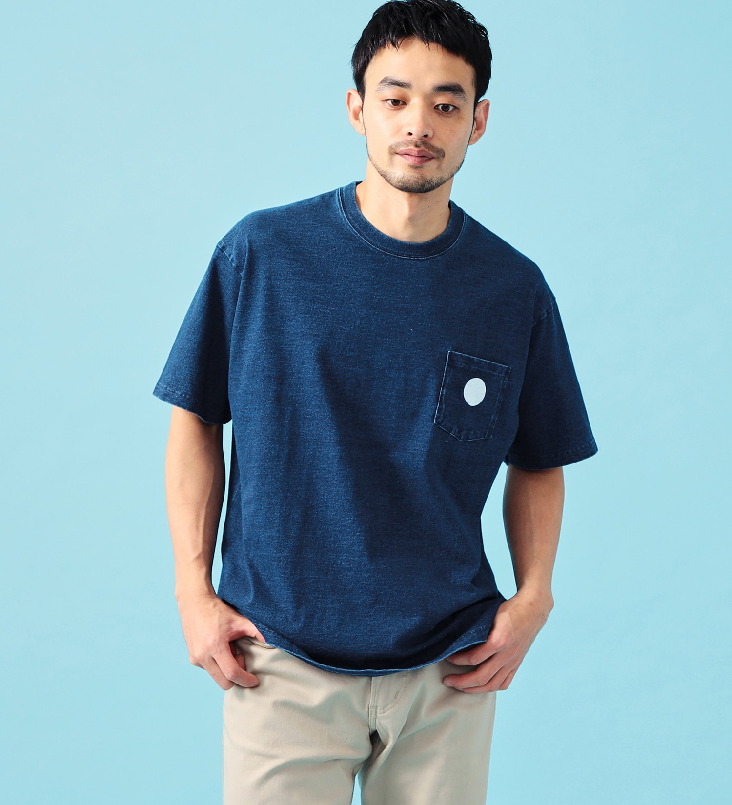 EDWIN(エドウイン)のインディゴ Tシャツ 半袖|トップス/Tシャツ/カットソー/メンズ|インディゴブルー