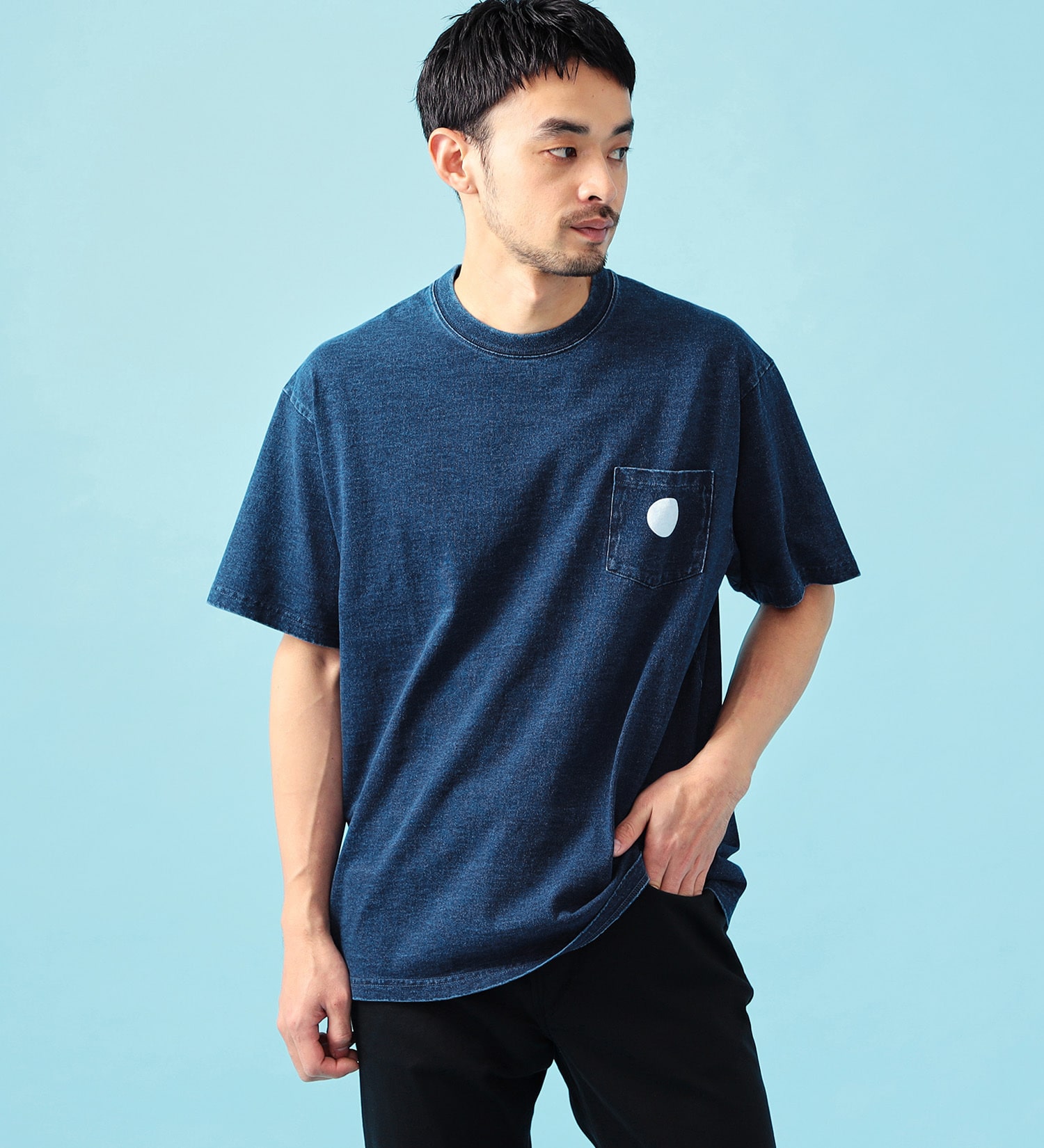 EDWIN(エドウイン)のインディゴ Tシャツ 半袖|トップス/Tシャツ/カットソー/メンズ|インディゴブルー