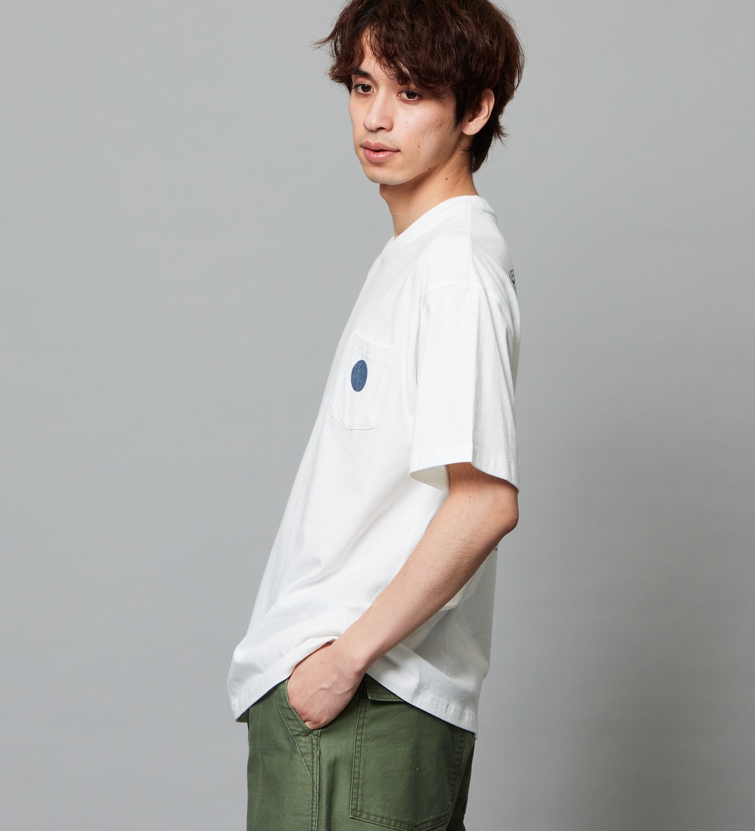 EDWIN(エドウイン)のプリントTシャツ インディゴ 半袖|トップス/Tシャツ/カットソー/メンズ|ホワイト