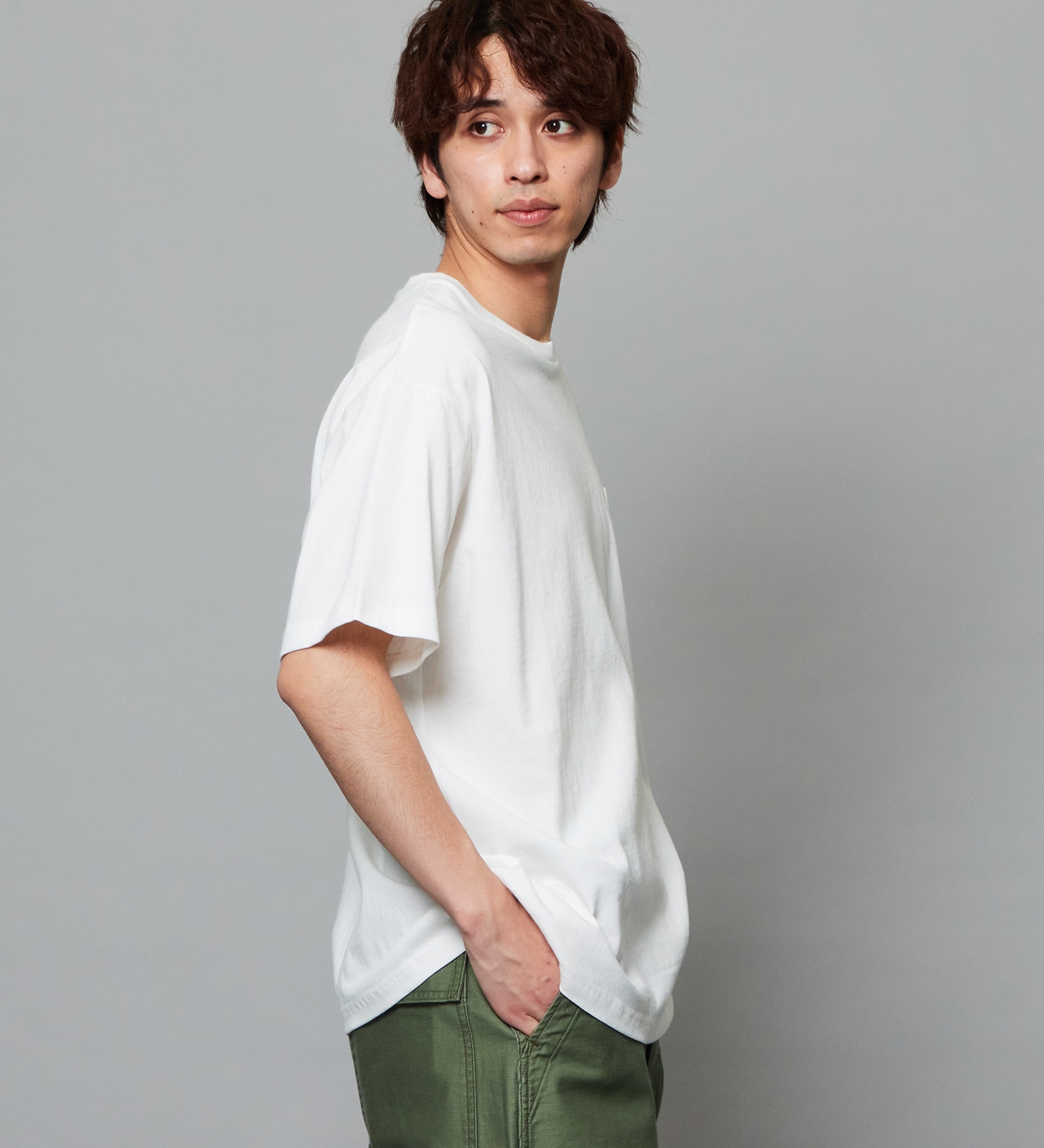 EDWIN(エドウイン)のプリントTシャツ インディゴ 半袖|トップス/Tシャツ/カットソー/メンズ|ホワイト