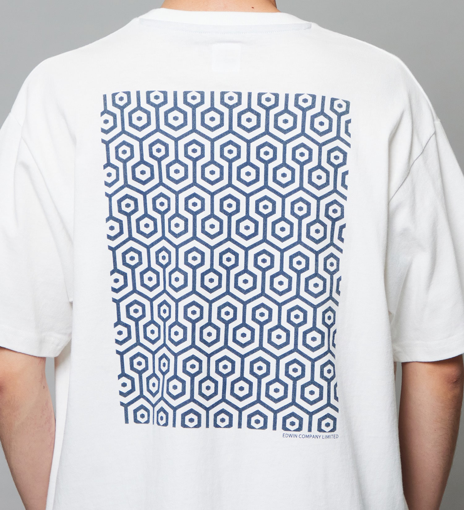 EDWIN(エドウイン)のプリントTシャツ インディゴ 半袖|トップス/Tシャツ/カットソー/メンズ|ホワイト