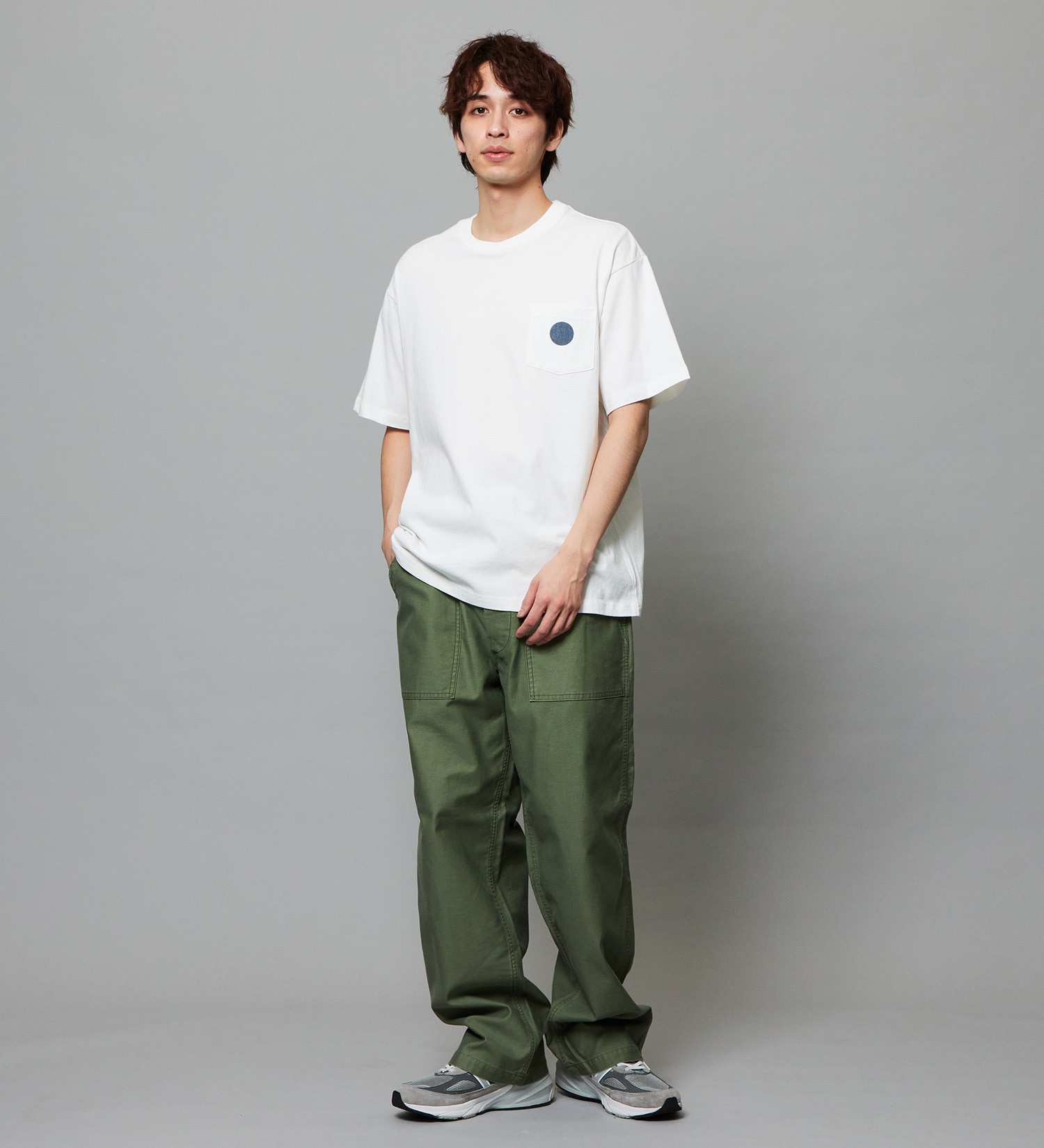 EDWIN(エドウイン)のプリントTシャツ インディゴ 半袖|トップス/Tシャツ/カットソー/メンズ|ホワイト