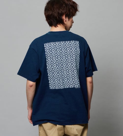 EDWIN(エドウイン)のプリントTシャツ インディゴ 半袖|トップス/Tシャツ/カットソー/メンズ|中色ブルー