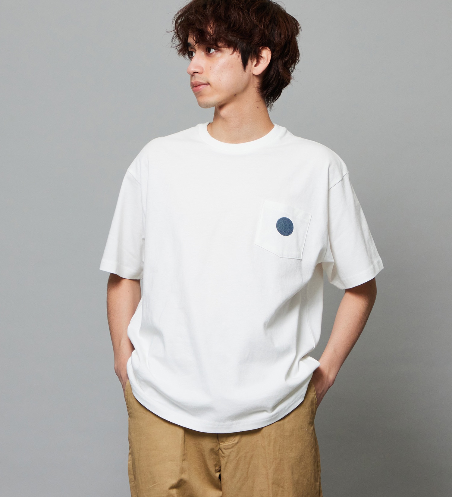 EDWIN(エドウイン)のプリントTシャツ インディゴ 半袖|トップス/Tシャツ/カットソー/メンズ|ホワイト