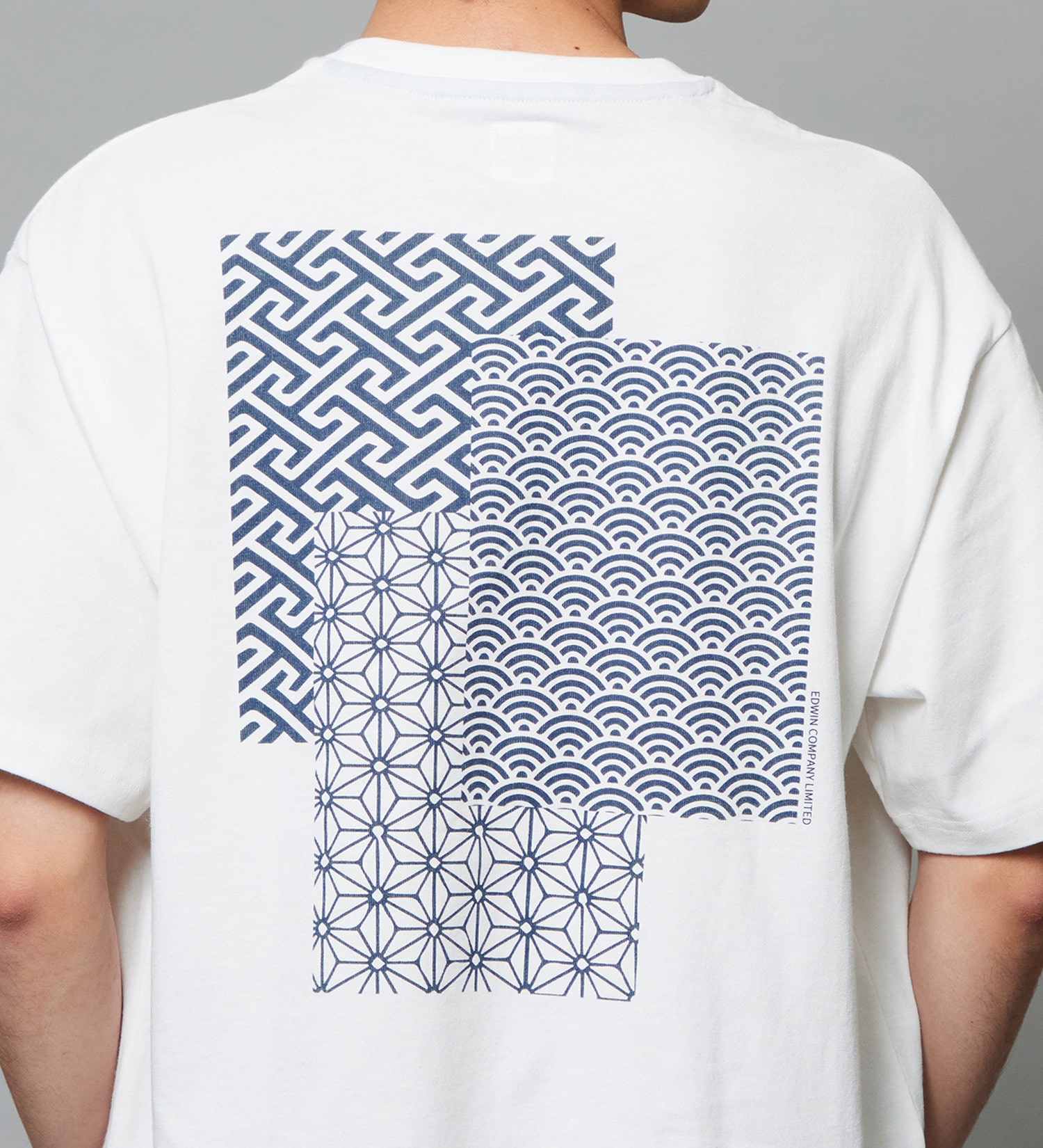 EDWIN(エドウイン)のプリントTシャツ インディゴ 半袖|トップス/Tシャツ/カットソー/メンズ|ホワイト