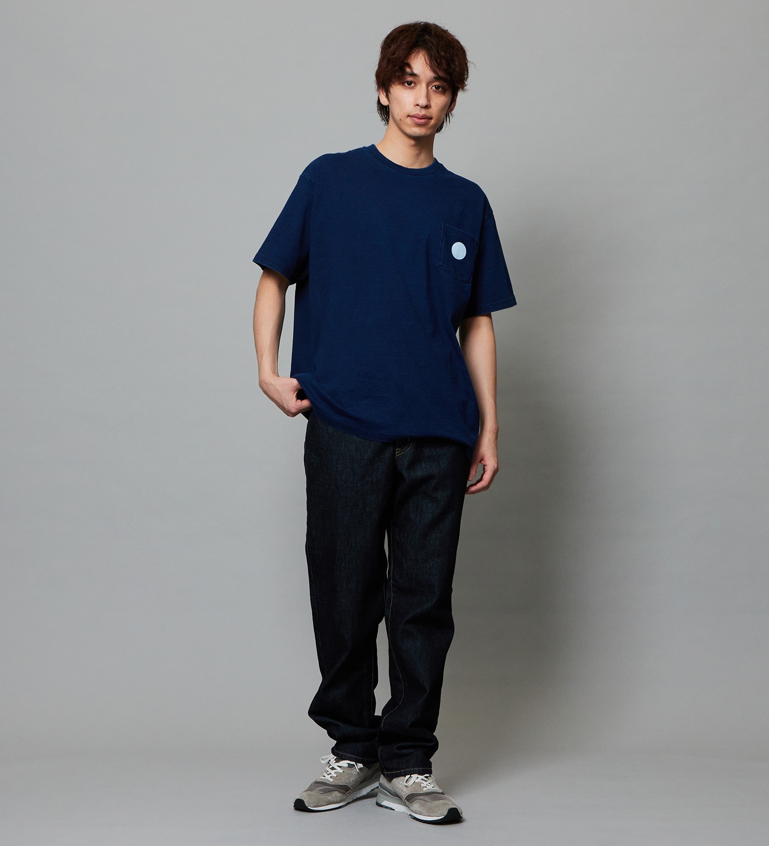 EDWIN(エドウイン)のプリントTシャツ インディゴ 半袖|トップス/Tシャツ/カットソー/メンズ|中色ブルー