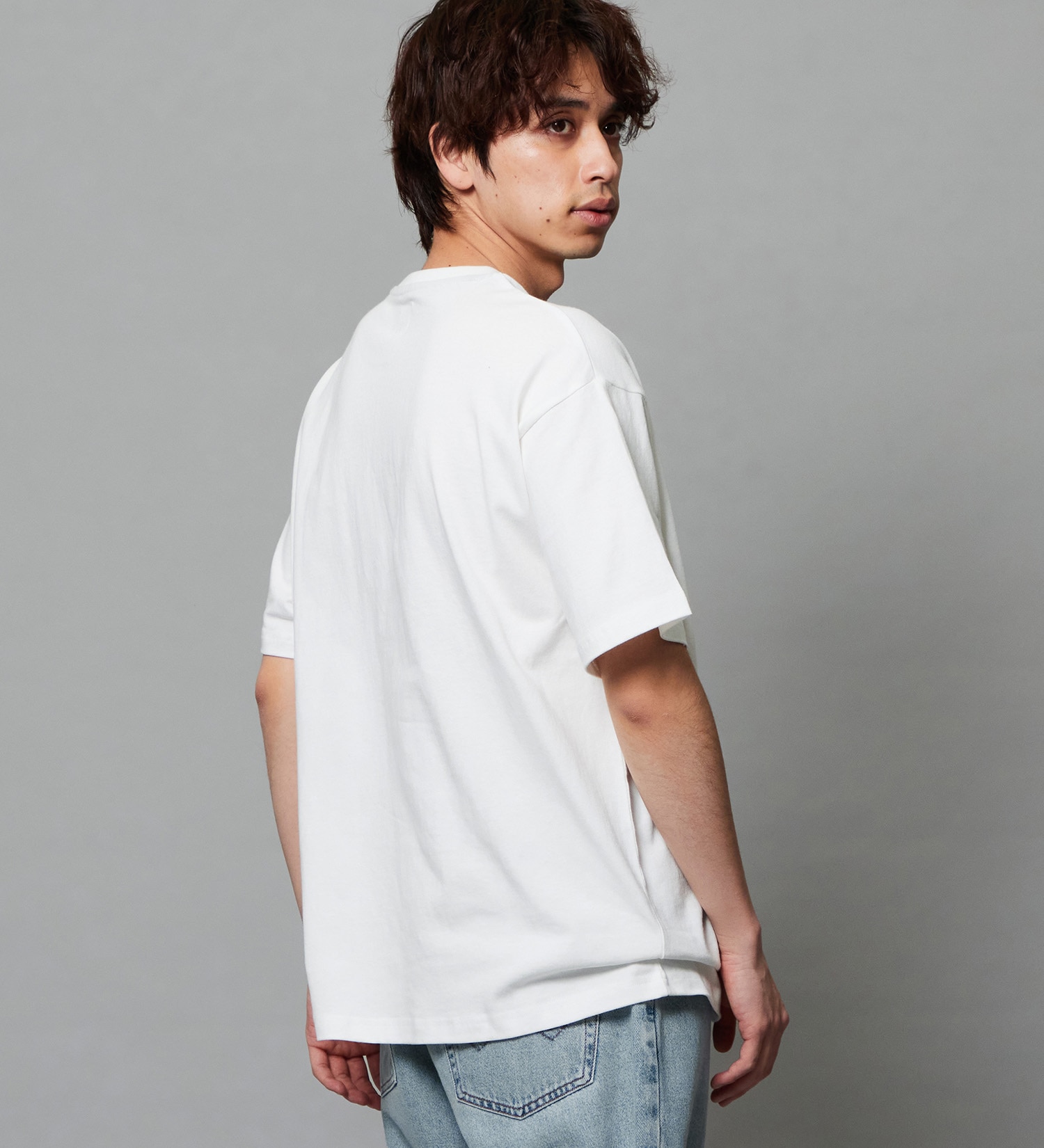 EDWIN(エドウイン)のプリントTシャツ インディゴ 半袖|トップス/Tシャツ/カットソー/メンズ|ホワイト