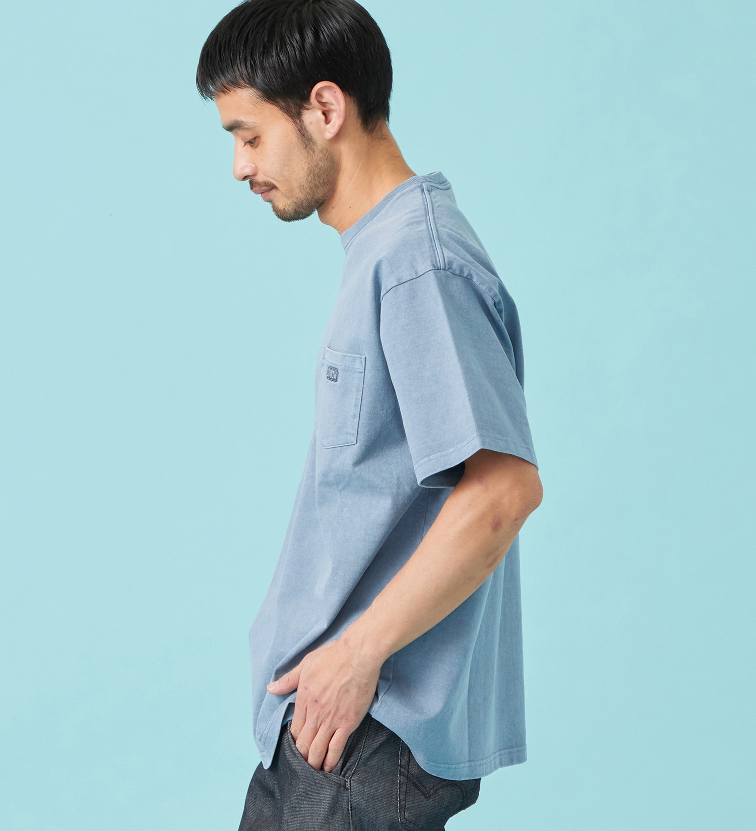 EDWIN(エドウイン)のヘビーウェイトTシャツ 半袖|トップス/Tシャツ/カットソー/メンズ|ブルー