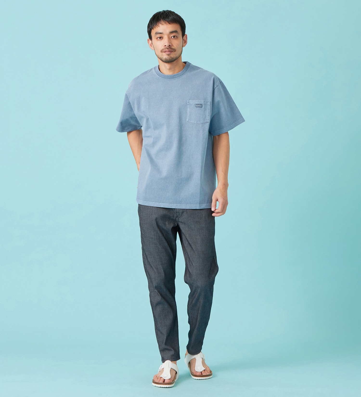 EDWIN(エドウイン)のヘビーウェイトTシャツ 半袖|トップス/Tシャツ/カットソー/メンズ|ブルー