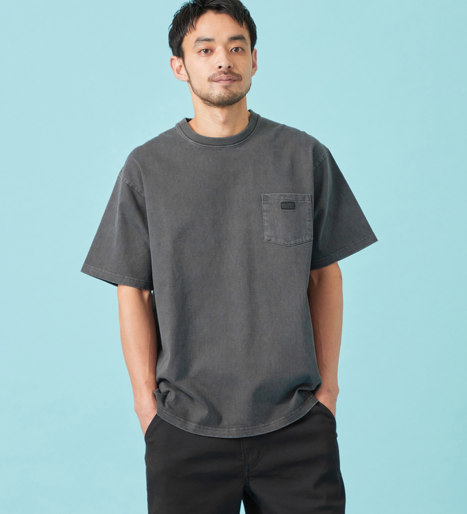 EDWIN(エドウイン)のヘビーウェイトTシャツ 半袖|トップス/Tシャツ/カットソー/メンズ|ブラック