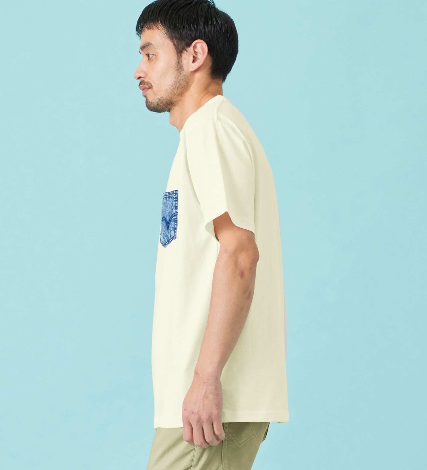 EDWIN(エドウイン)のデニムポケット Tシャツ 半袖|トップス/Tシャツ/カットソー/メンズ|アイボリー