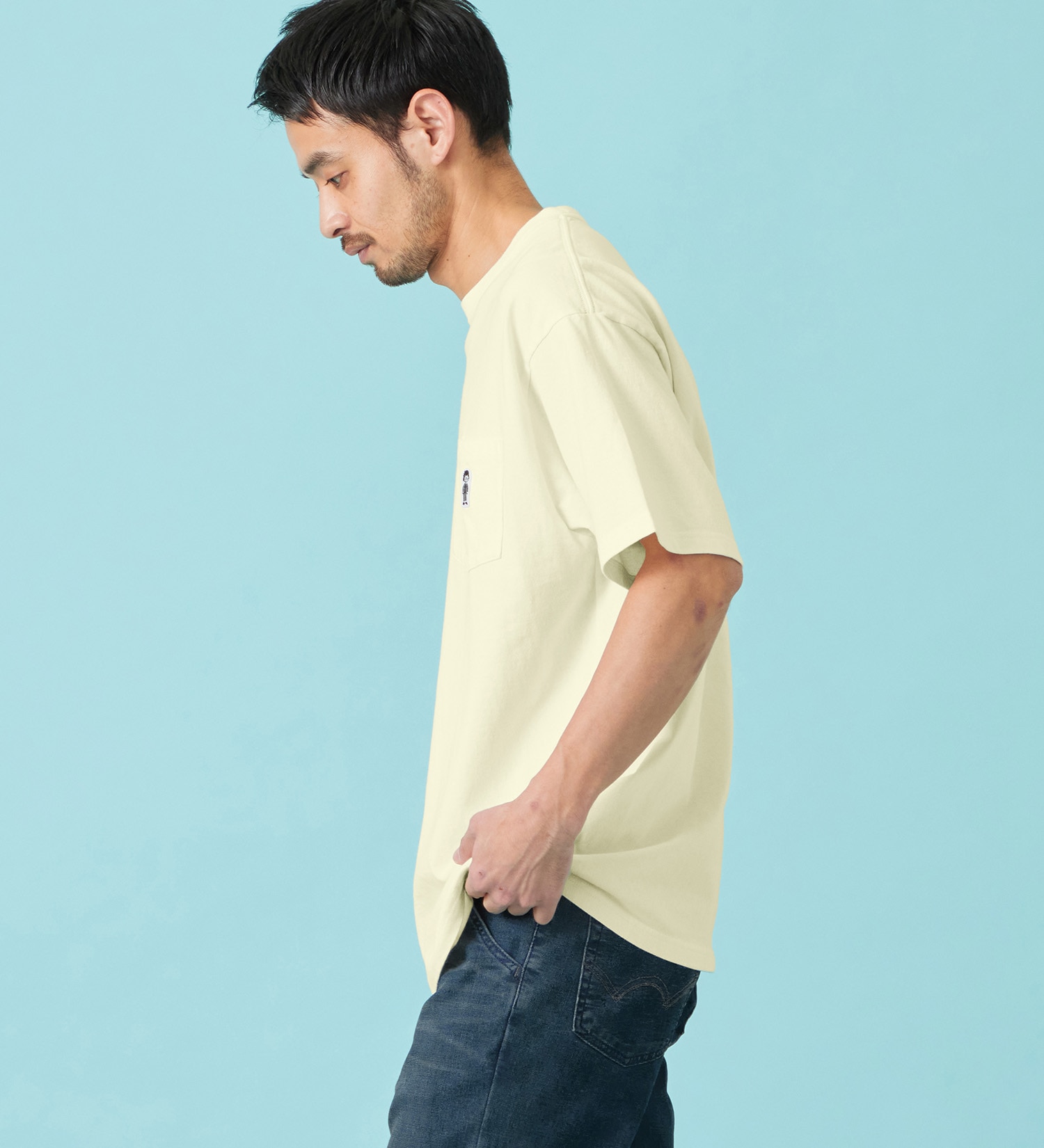 EDWIN(エドウイン)のパッチポケット Tシャツ 半袖|トップス/Tシャツ/カットソー/メンズ|アイボリー