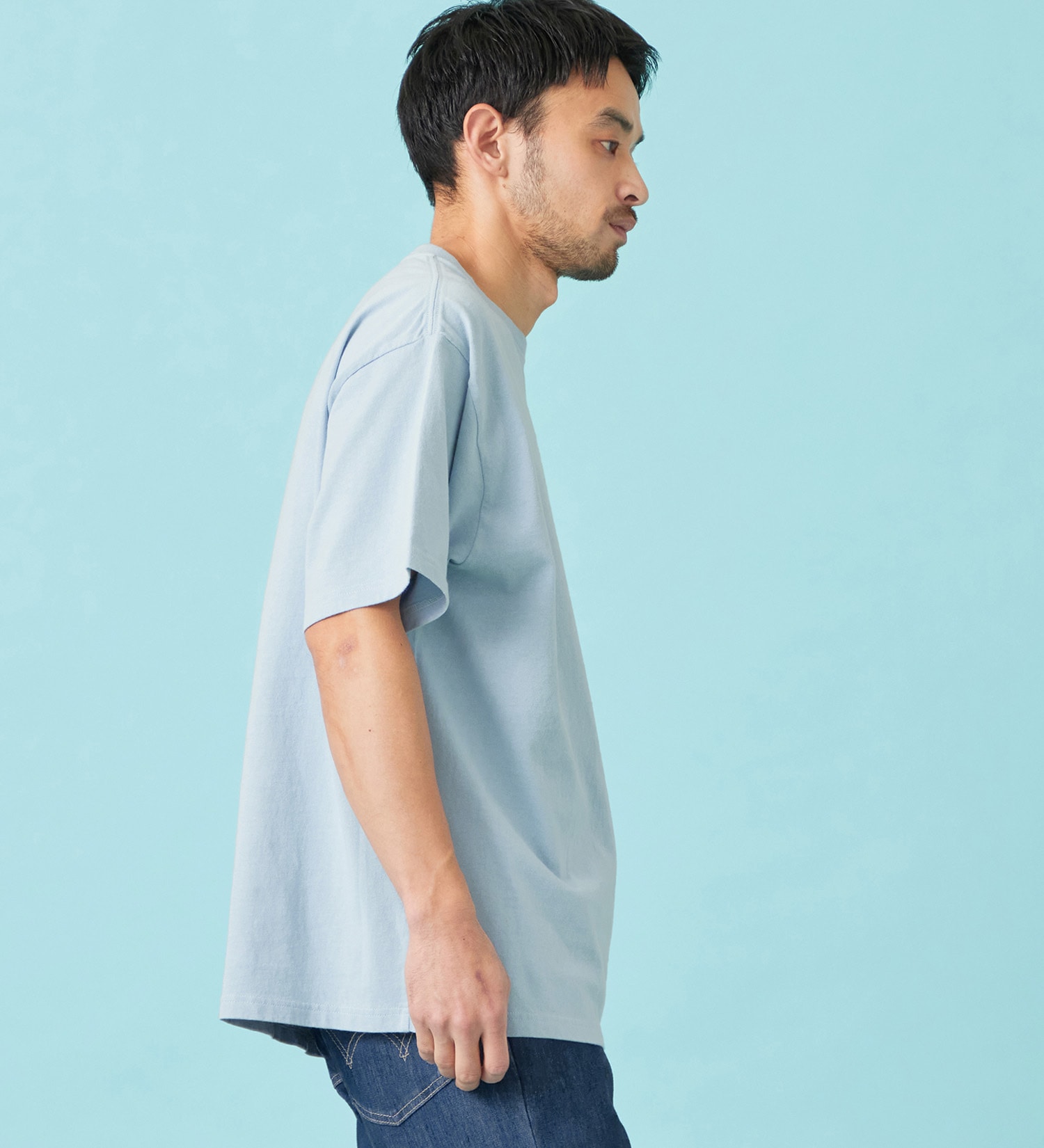 EDWIN(エドウイン)のパッチポケット Tシャツ 半袖|トップス/Tシャツ/カットソー/メンズ|ブルー