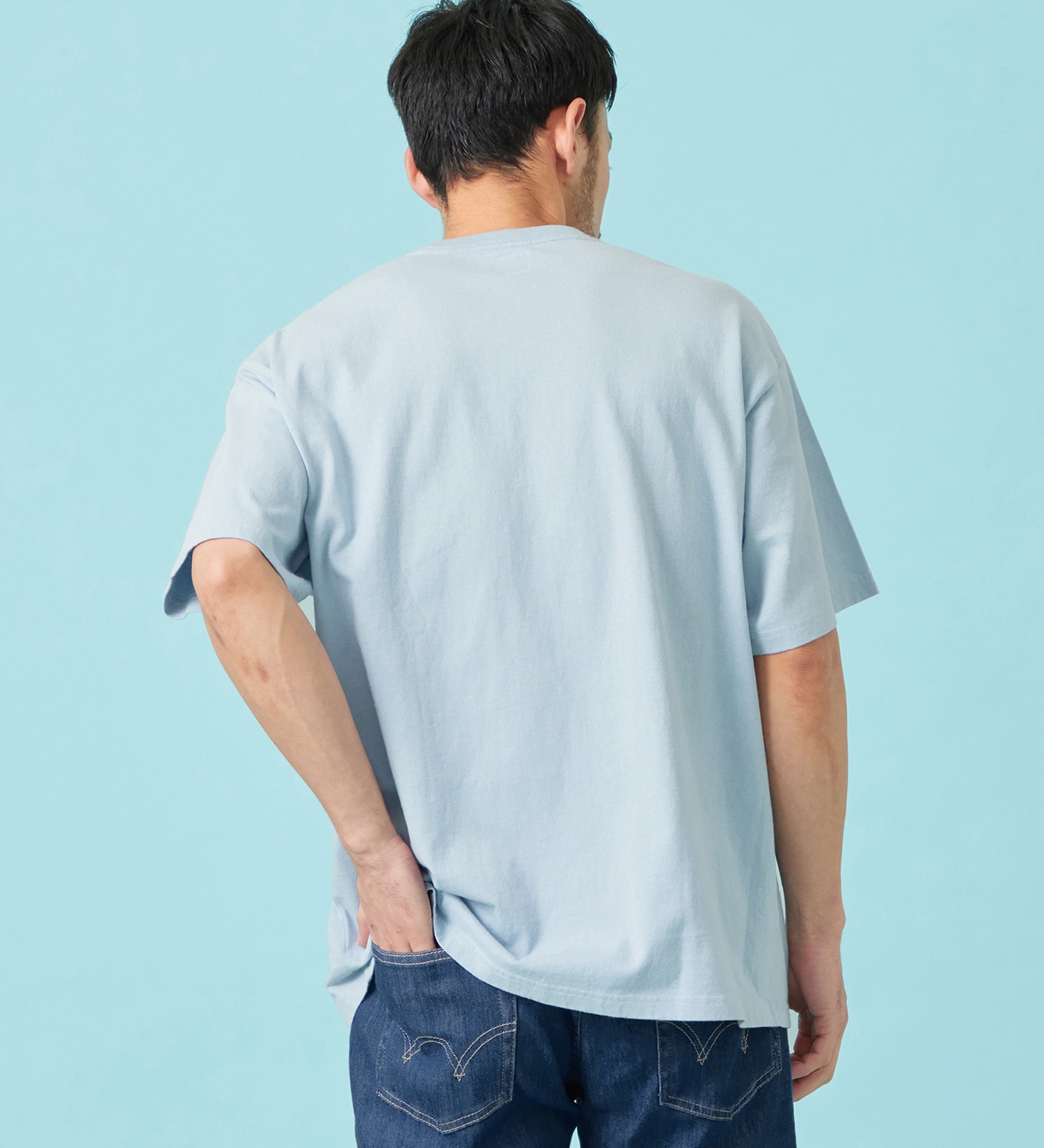 EDWIN(エドウイン)のパッチポケット Tシャツ 半袖|トップス/Tシャツ/カットソー/メンズ|ブルー