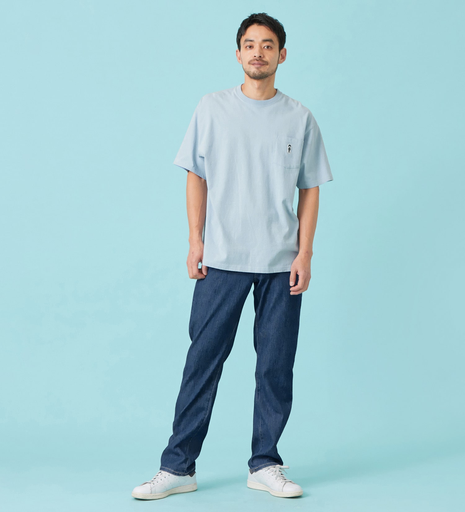 EDWIN(エドウイン)のパッチポケット Tシャツ 半袖|トップス/Tシャツ/カットソー/メンズ|ブルー