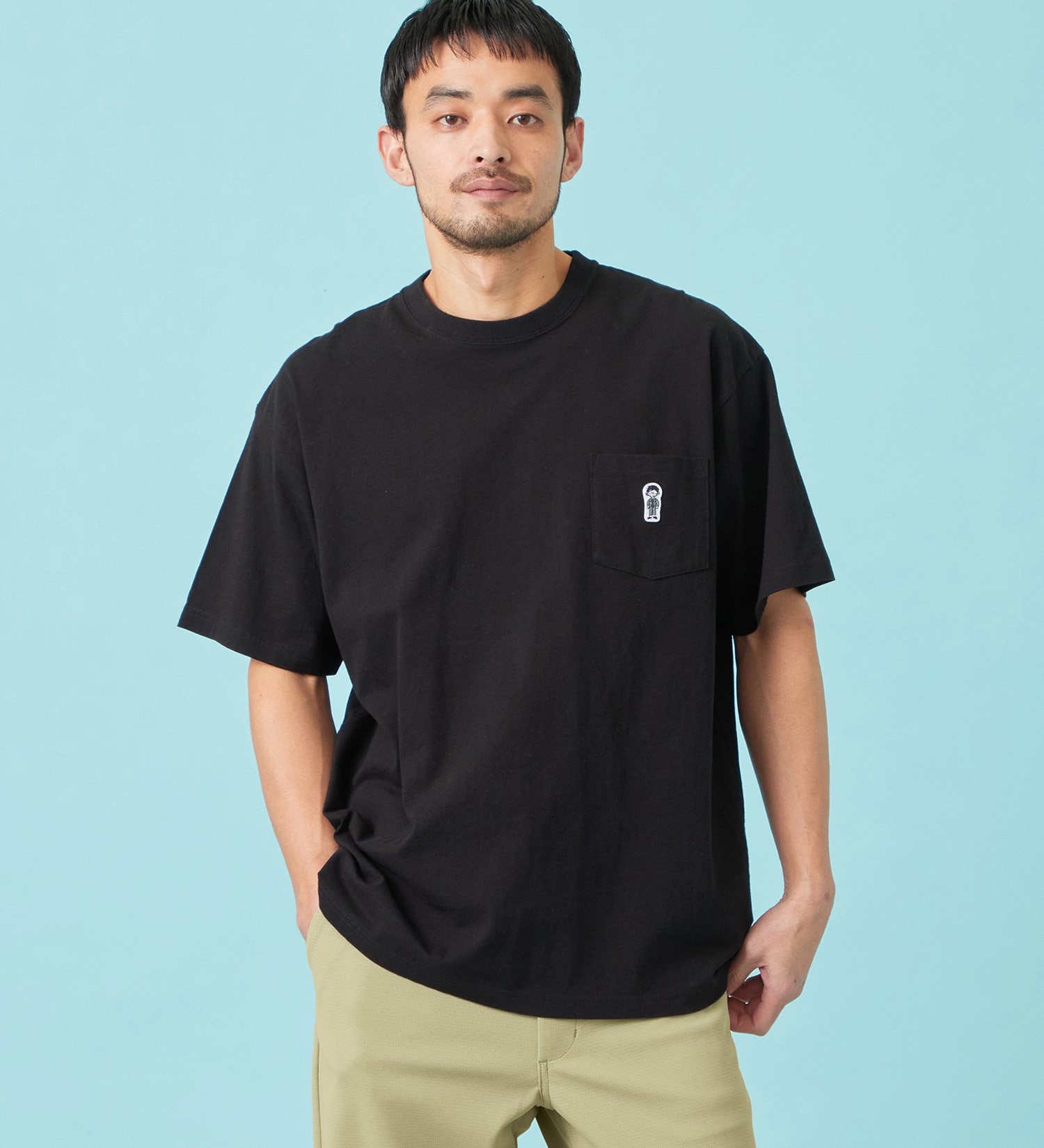 EDWIN(エドウイン)のパッチポケット Tシャツ 半袖|トップス/Tシャツ/カットソー/メンズ|ブラック