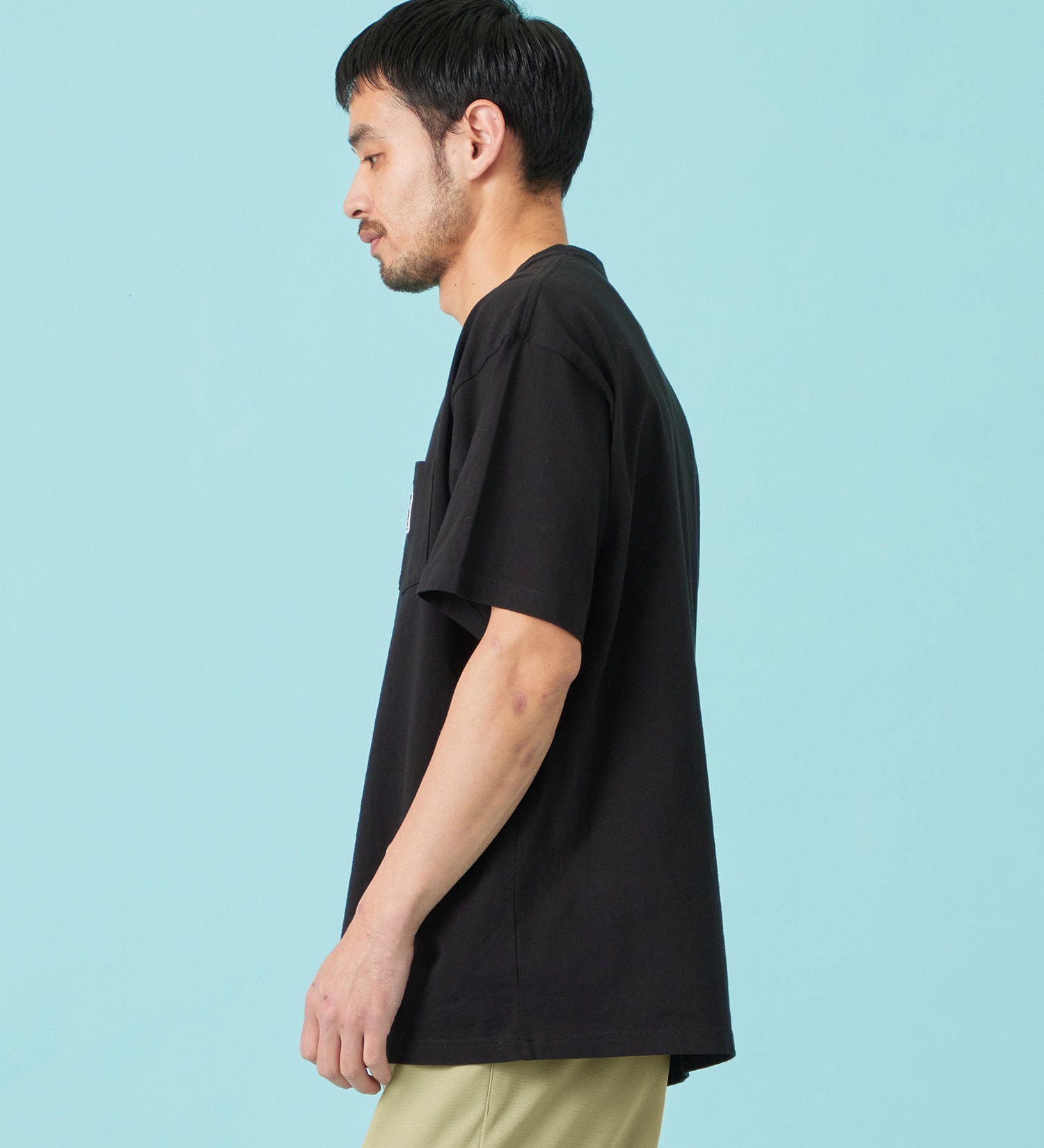 EDWIN(エドウイン)のパッチポケット Tシャツ 半袖|トップス/Tシャツ/カットソー/メンズ|ブラック