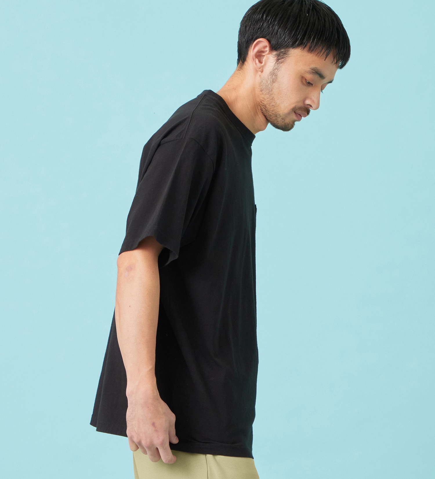EDWIN(エドウイン)のパッチポケット Tシャツ 半袖|トップス/Tシャツ/カットソー/メンズ|ブラック