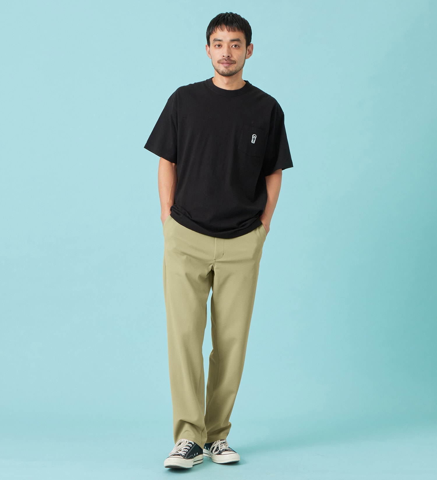 EDWIN(エドウイン)のパッチポケット Tシャツ 半袖|トップス/Tシャツ/カットソー/メンズ|ブラック