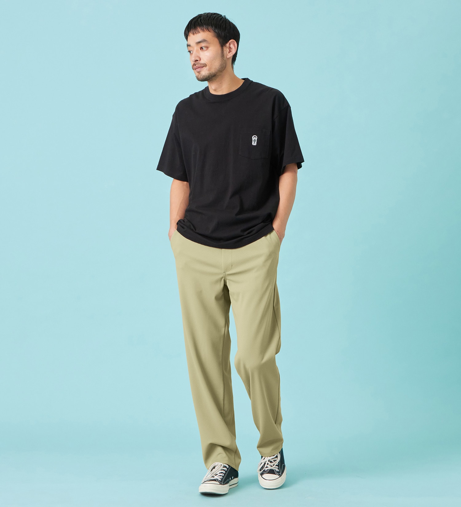 EDWIN(エドウイン)のパッチポケット Tシャツ 半袖|トップス/Tシャツ/カットソー/メンズ|ブラック