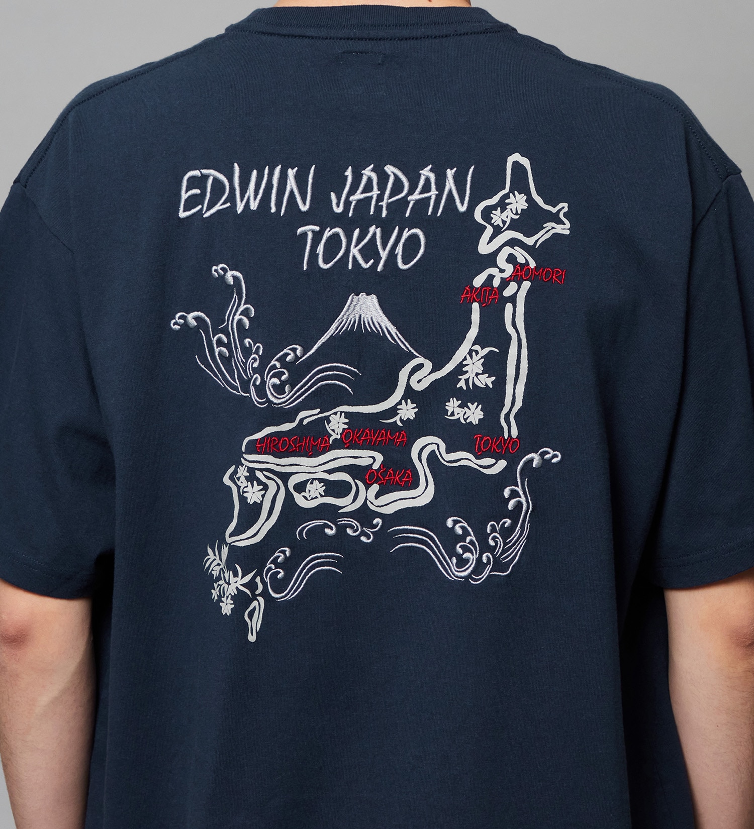 EDWIN(エドウイン)のスーベニア プリントTシャツ 半袖|トップス/Tシャツ/カットソー/メンズ|ネイビー