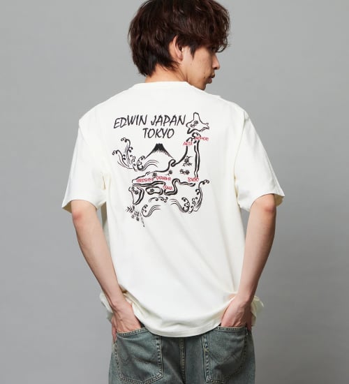 EDWIN(エドウイン)のスーベニア プリントTシャツ 半袖|トップス/Tシャツ/カットソー/メンズ|アイボリー