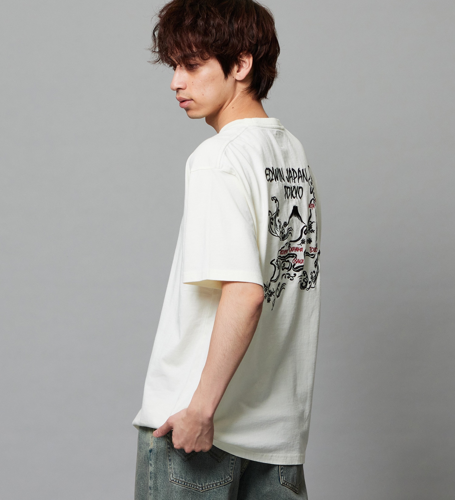 EDWIN(エドウイン)のスーベニア プリントTシャツ 半袖|トップス/Tシャツ/カットソー/メンズ|アイボリー