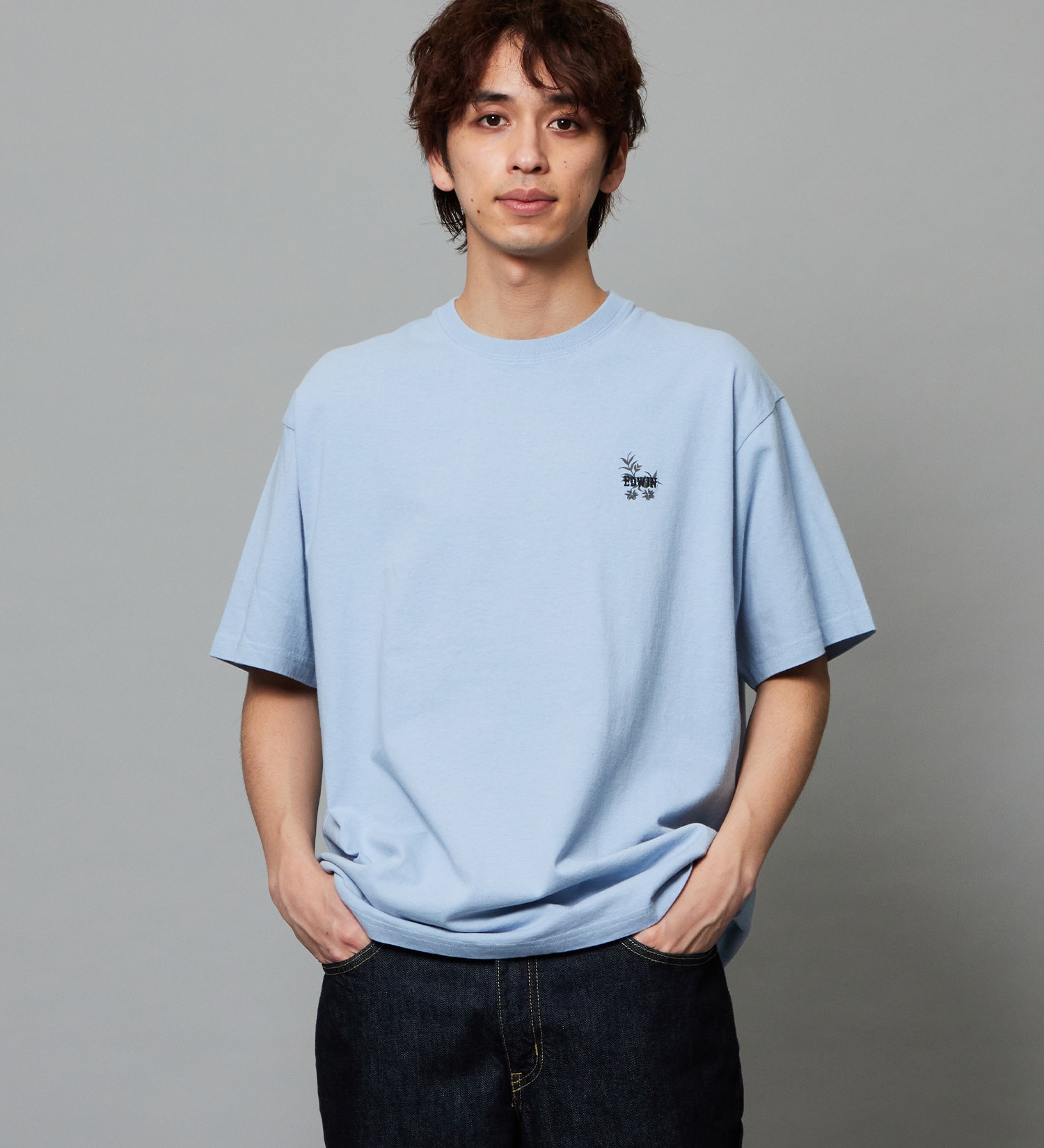EDWIN(エドウイン)のスーベニア プリントTシャツ 半袖|トップス/Tシャツ/カットソー/メンズ|ブルー
