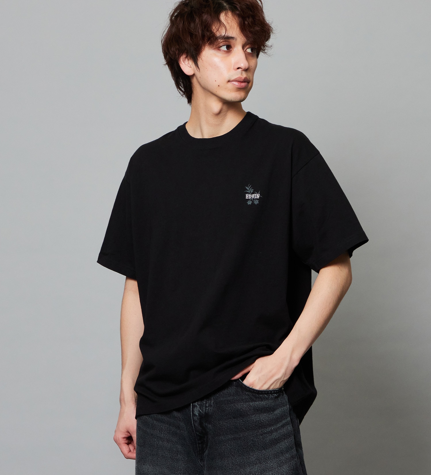 EDWIN(エドウイン)のスーベニア プリントTシャツ 半袖|トップス/Tシャツ/カットソー/メンズ|ブラック