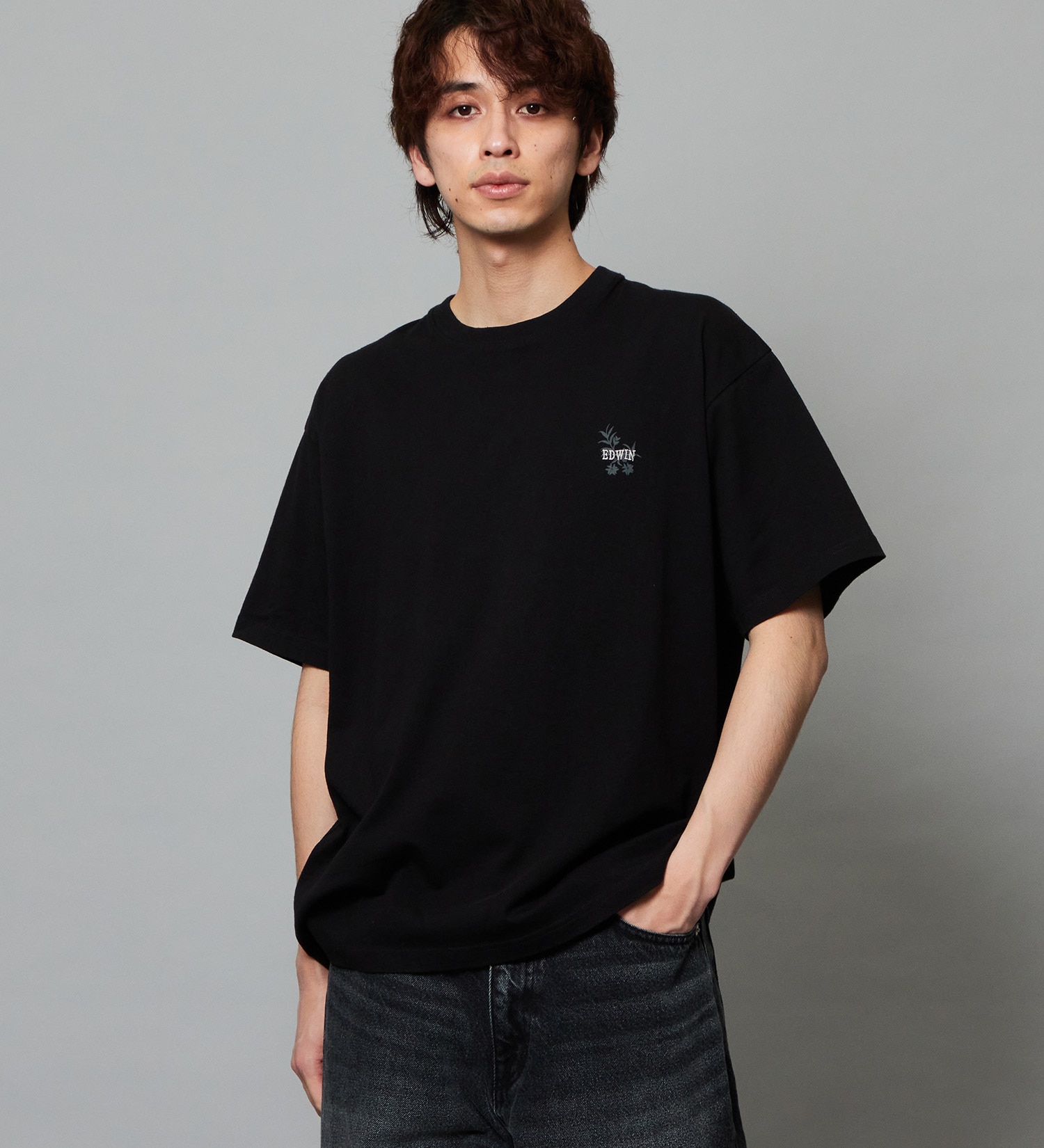EDWIN(エドウイン)のスーベニア プリントTシャツ 半袖|トップス/Tシャツ/カットソー/メンズ|ブラック
