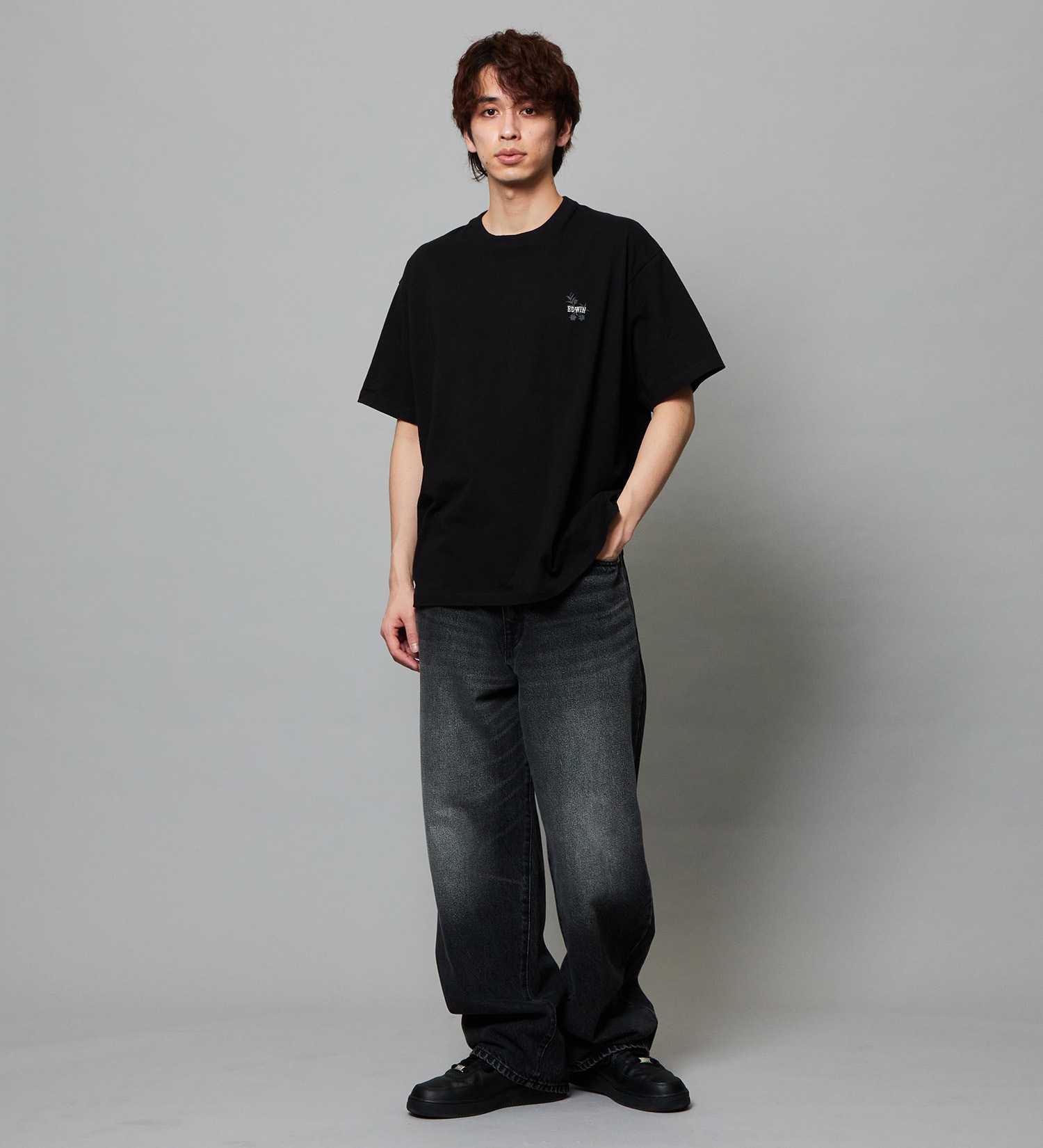 EDWIN(エドウイン)のスーベニア プリントTシャツ 半袖|トップス/Tシャツ/カットソー/メンズ|ブラック