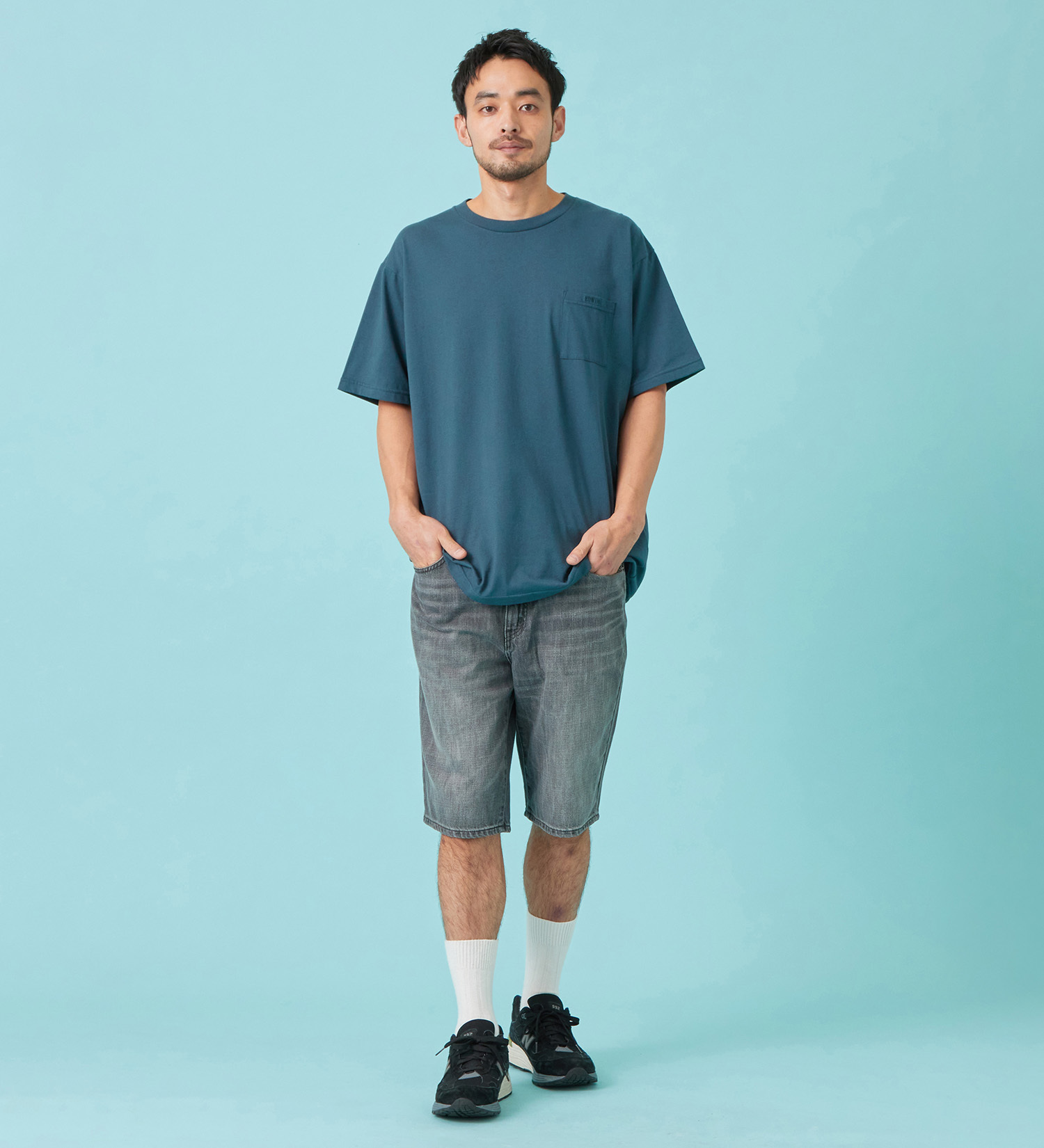 EDWIN(エドウイン)のドライ ポケット Tシャツ 半袖|トップス/Tシャツ/カットソー/メンズ|ネイビー