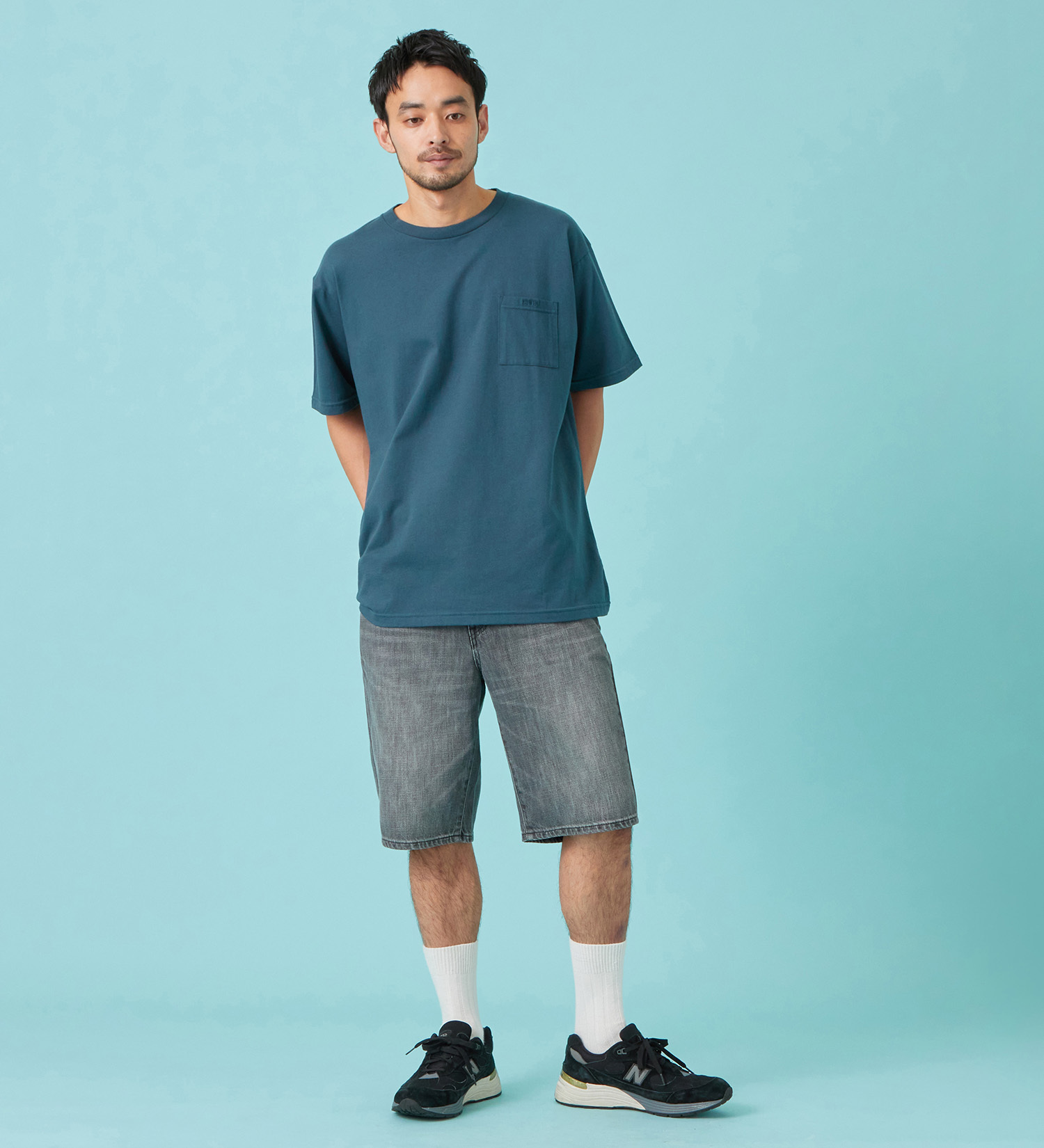 EDWIN(エドウイン)のドライ ポケット Tシャツ 半袖|トップス/Tシャツ/カットソー/メンズ|ネイビー