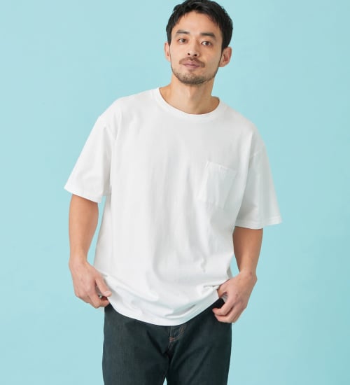 EDWIN(エドウイン)のドライ ポケット Tシャツ 半袖|トップス/Tシャツ/カットソー/メンズ|ホワイト