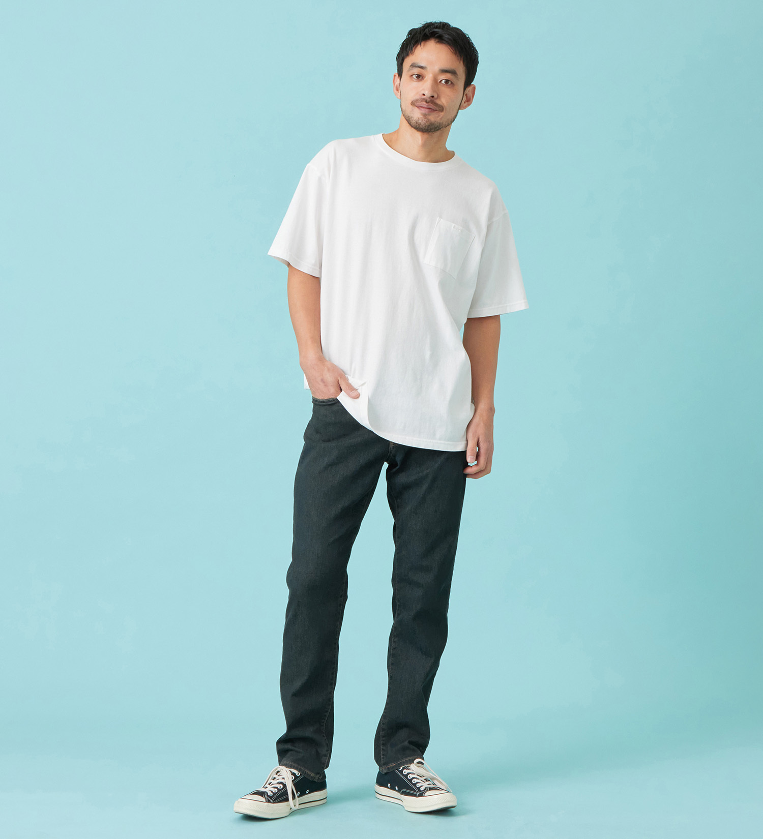 EDWIN(エドウイン)のドライ ポケット Tシャツ 半袖|トップス/Tシャツ/カットソー/メンズ|ホワイト