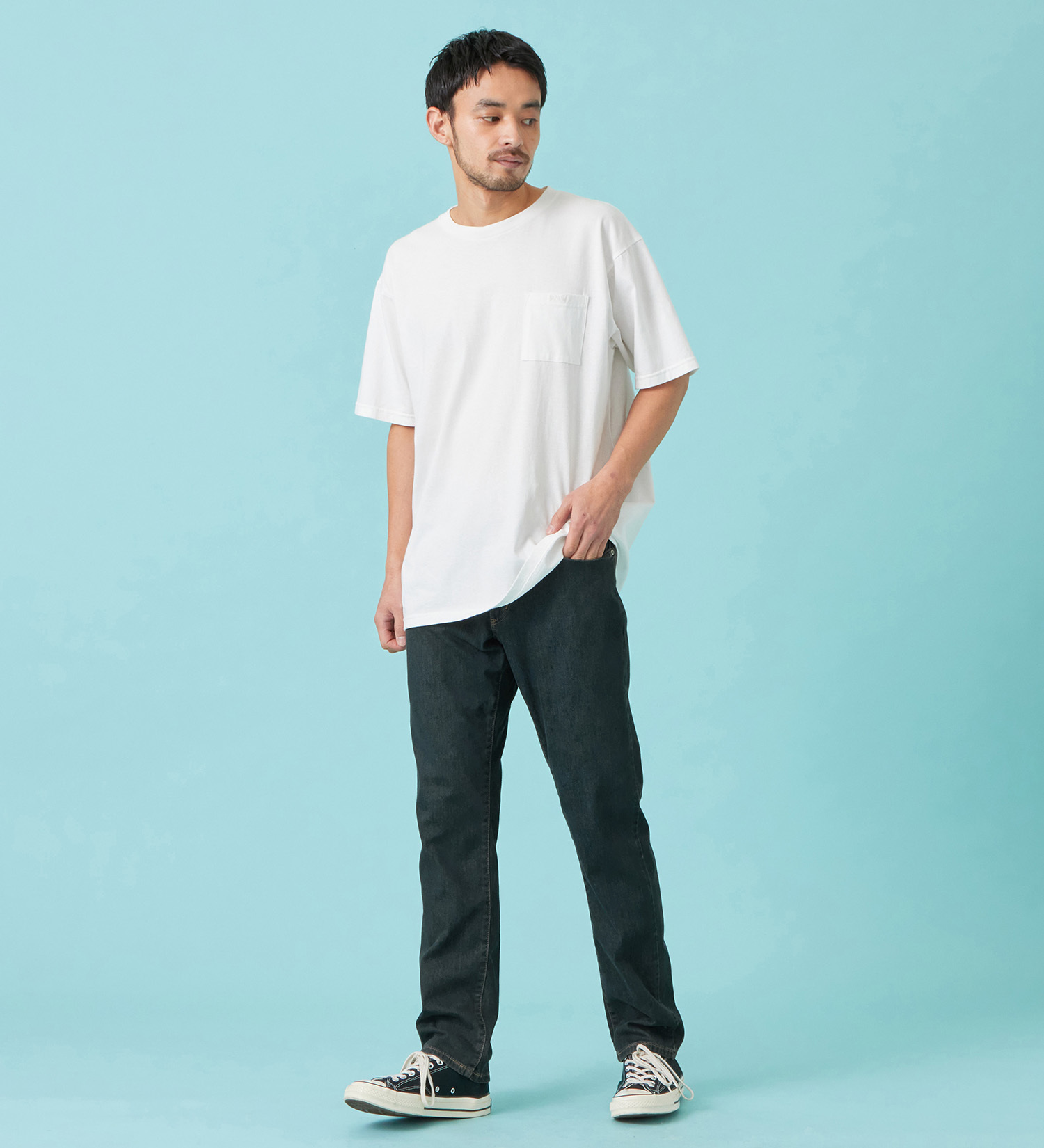 EDWIN(エドウイン)のドライ ポケット Tシャツ 半袖|トップス/Tシャツ/カットソー/メンズ|ホワイト