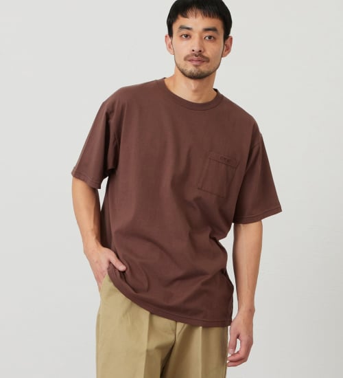 EDWIN(エドウイン)のドライ ポケット Tシャツ 半袖|トップス/Tシャツ/カットソー/メンズ|ブラウン