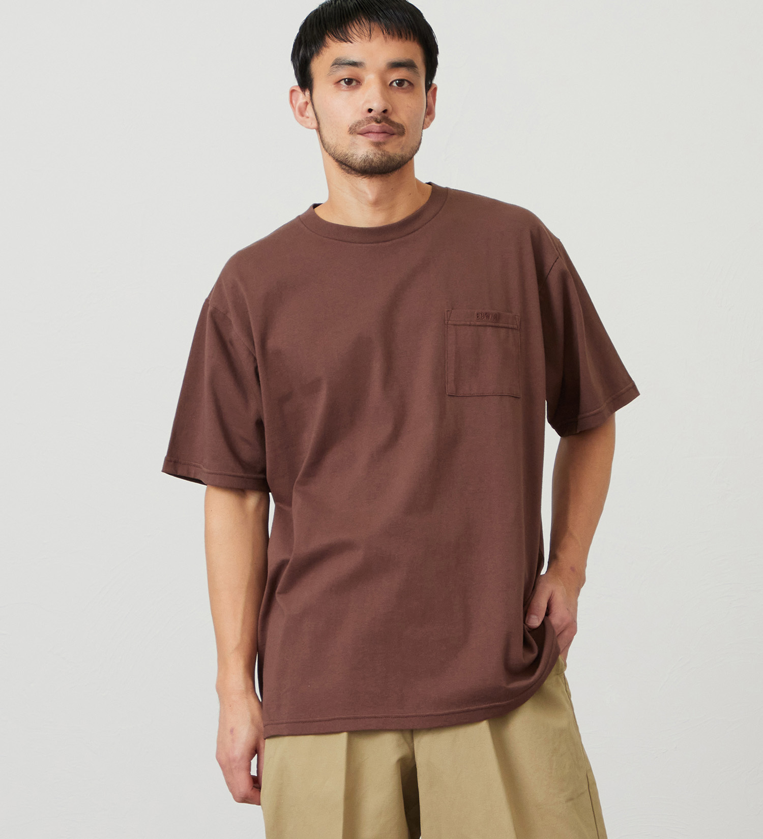 EDWIN(エドウイン)のドライ ポケット Tシャツ 半袖|トップス/Tシャツ/カットソー/メンズ|ブラウン