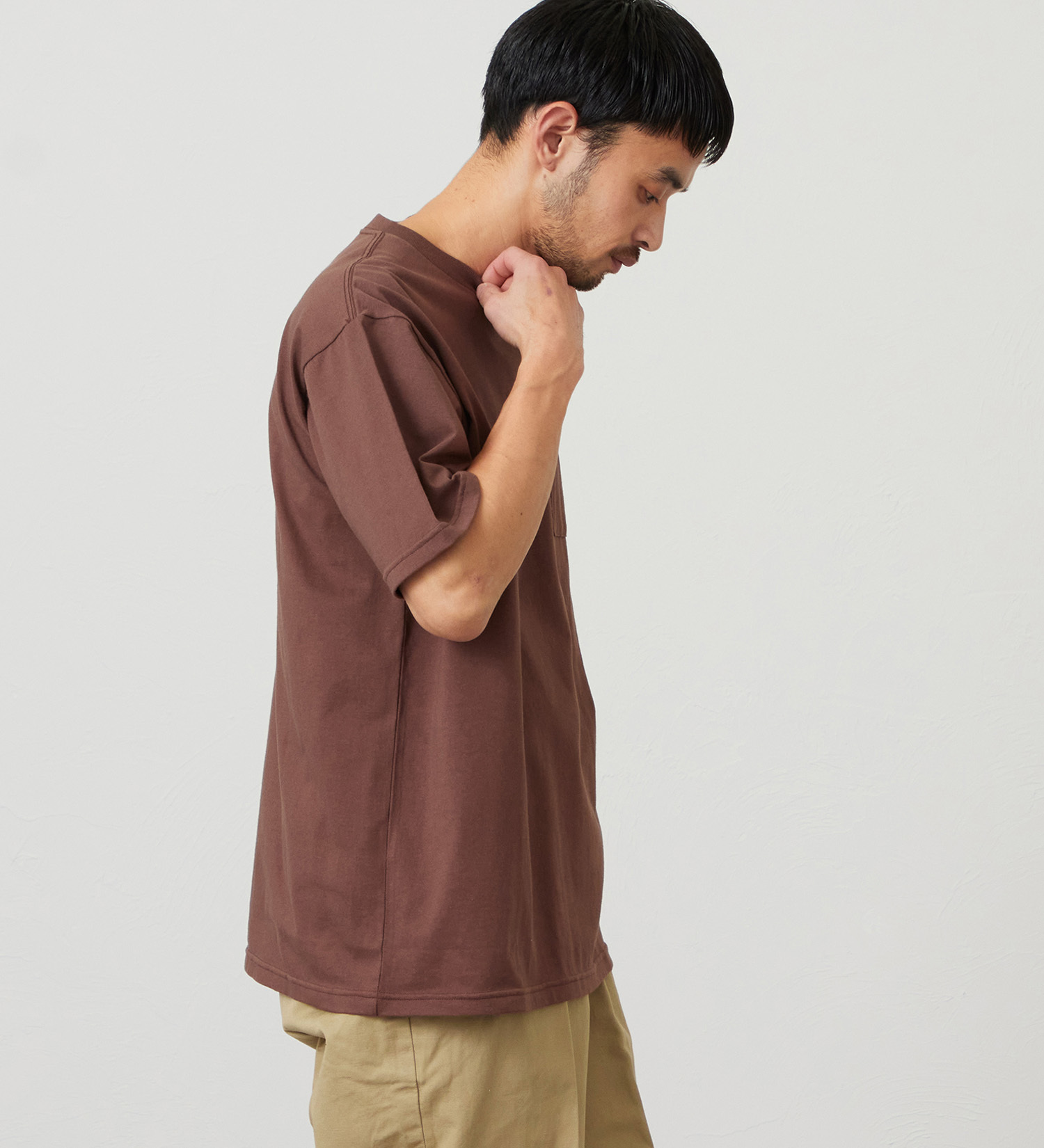 EDWIN(エドウイン)のドライ ポケット Tシャツ 半袖|トップス/Tシャツ/カットソー/メンズ|ブラウン