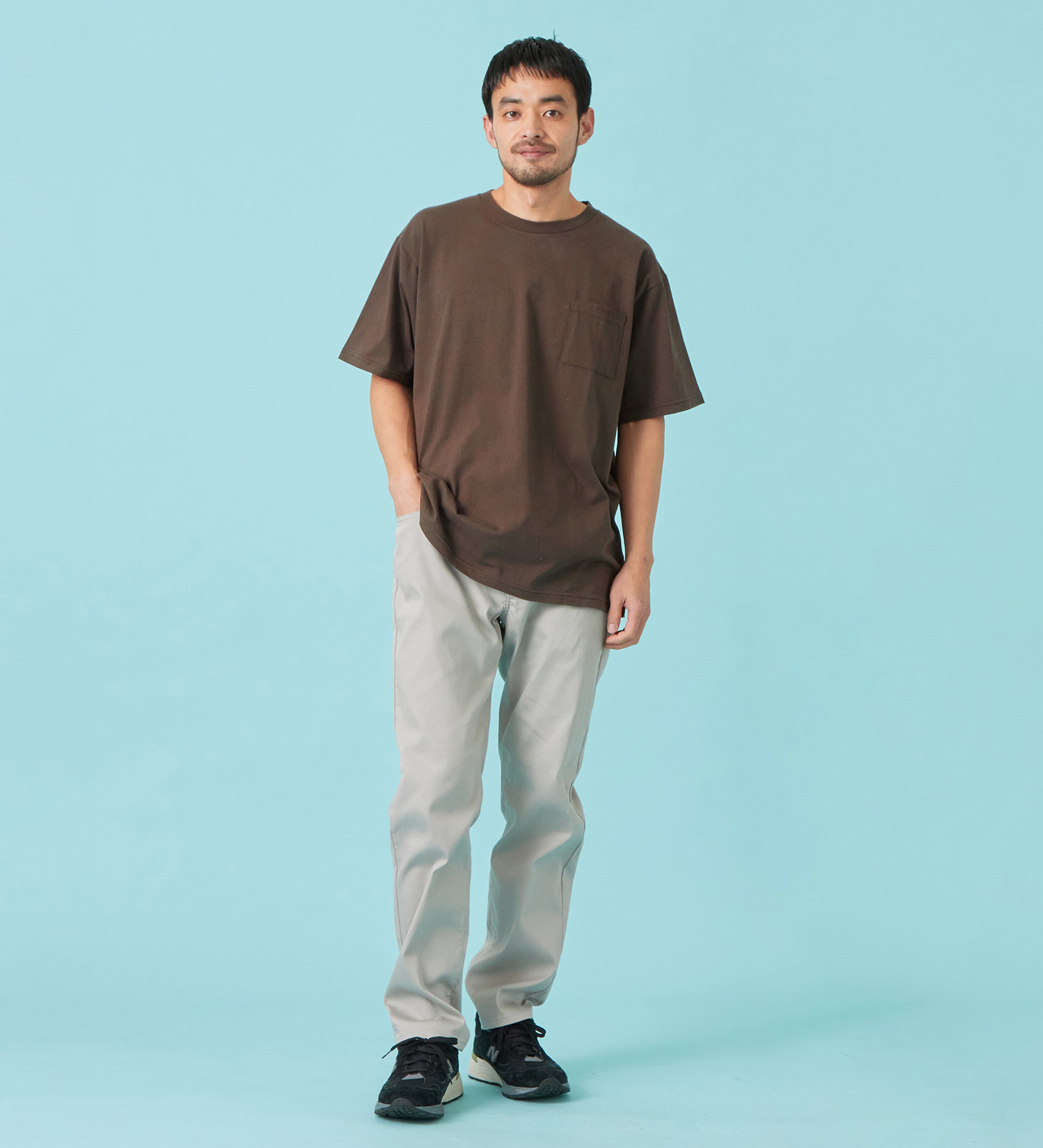 EDWIN(エドウイン)のドライ ポケット Tシャツ 半袖|トップス/Tシャツ/カットソー/メンズ|チャコールグレー