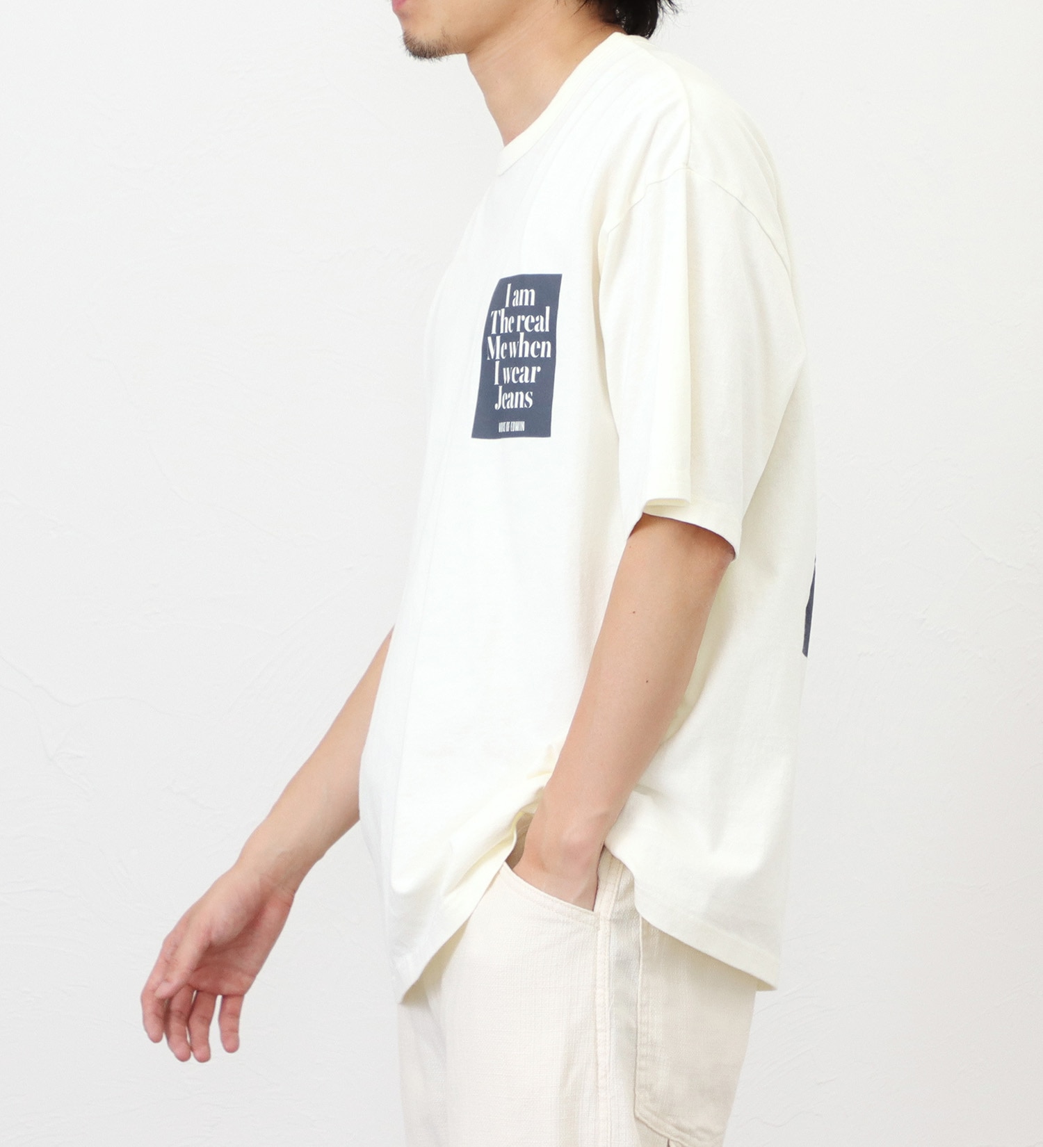 EDWIN(エドウイン)のユーズド プリント Tシャツ 半袖|トップス/Tシャツ/カットソー/メンズ|オフホワイト