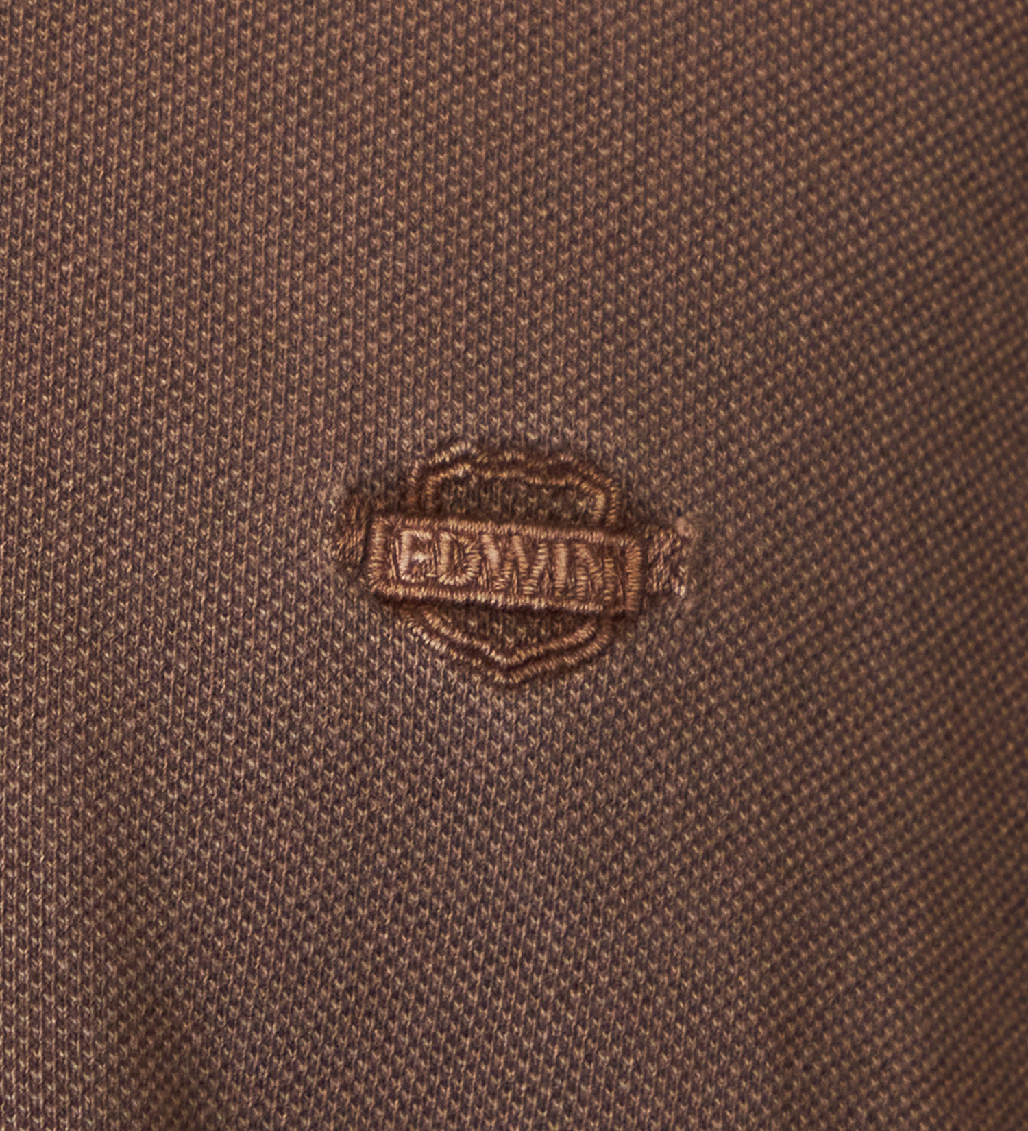 EDWIN(エドウイン)のポロシャツ ユーズド加工 半袖|トップス/ポロシャツ/メンズ|ブラウン